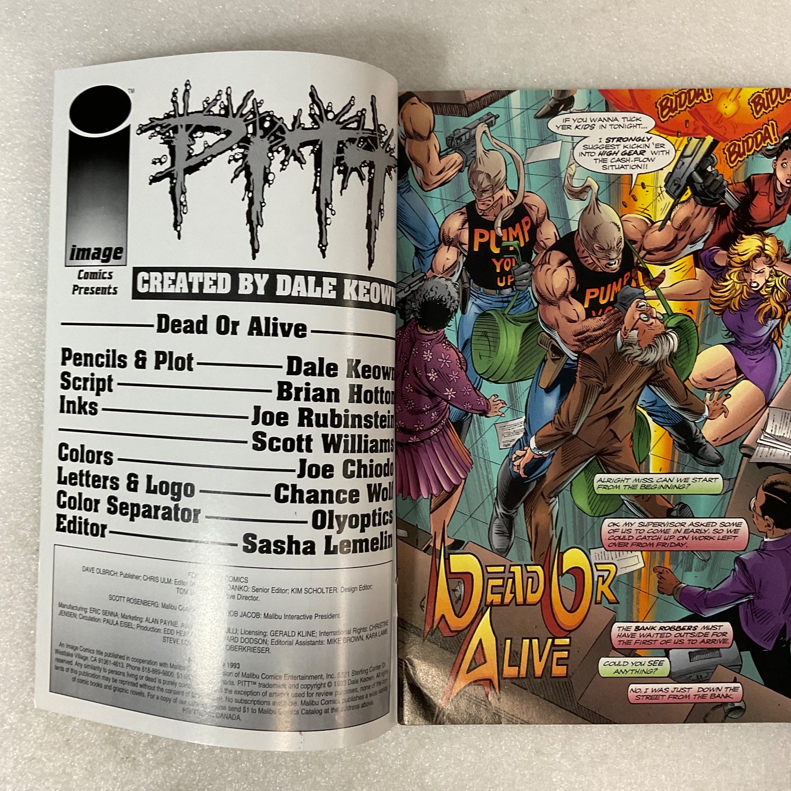 Pitt #2 July 1993 Image Comics Dale Keown - Image 3