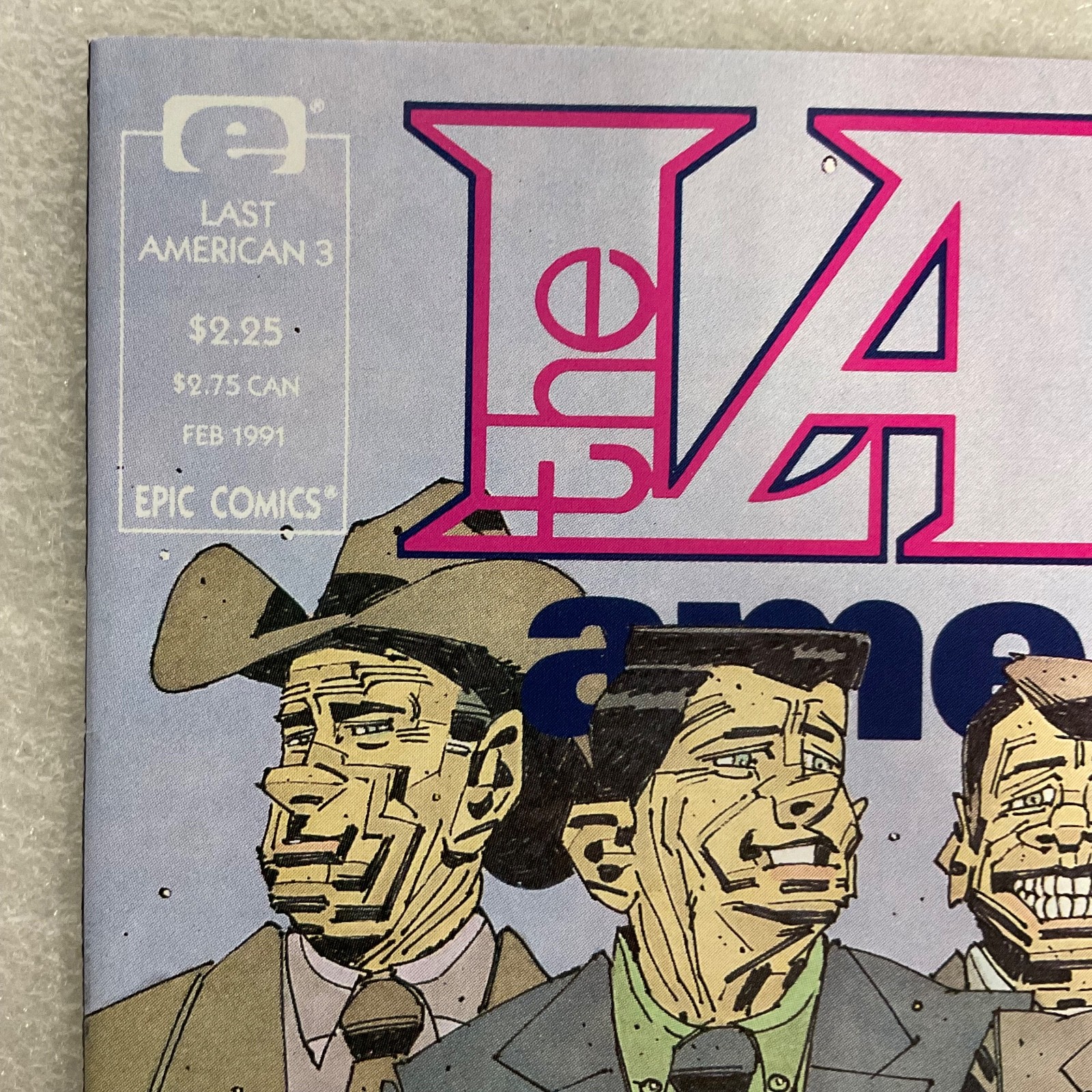 The Last American #3 Feb 1991 Epic Comics Dystopian Series Marvel Imprint - Image 3