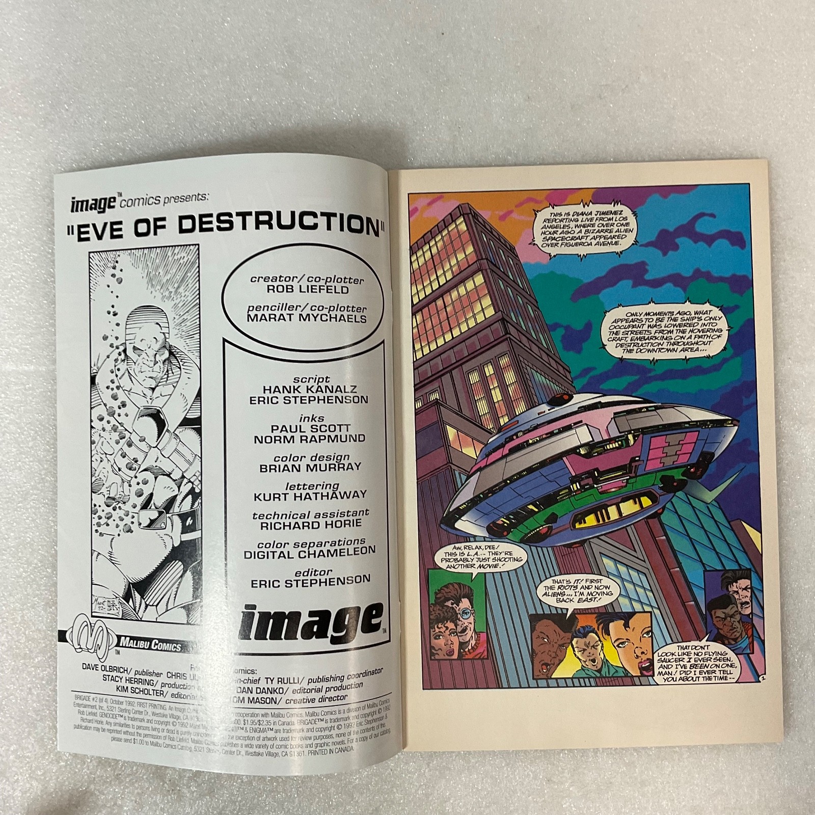 Brigade #2 Oct 1992 Image Comics Genocide Storyline Rob Liefeld - Image 3