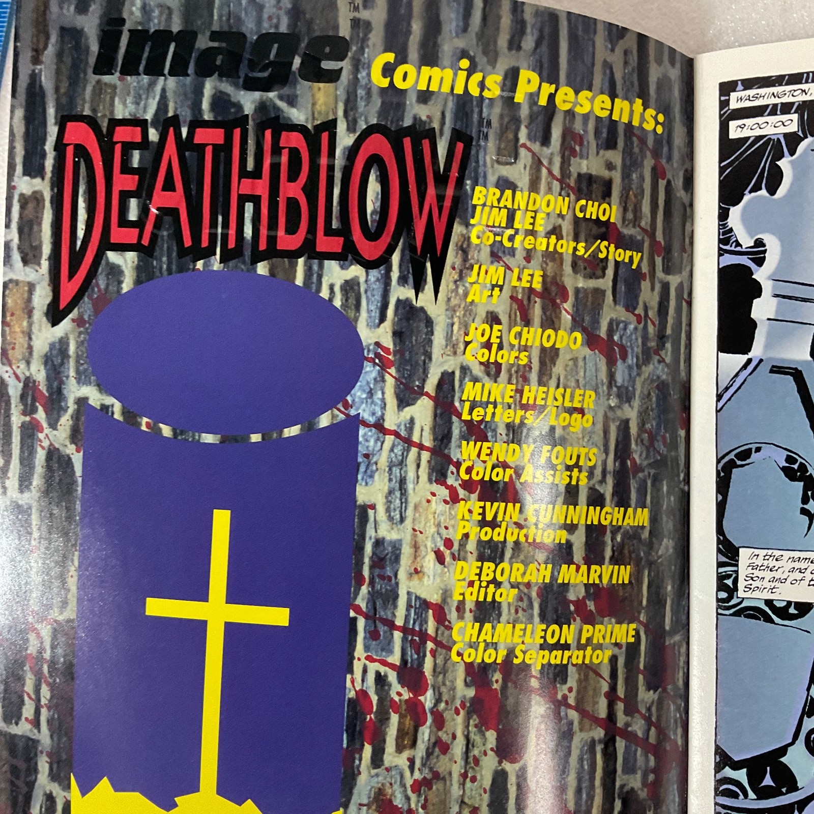 Deathblow #1 1993 Image Comics First Print Embossed Jim Lee Cover - Image 8