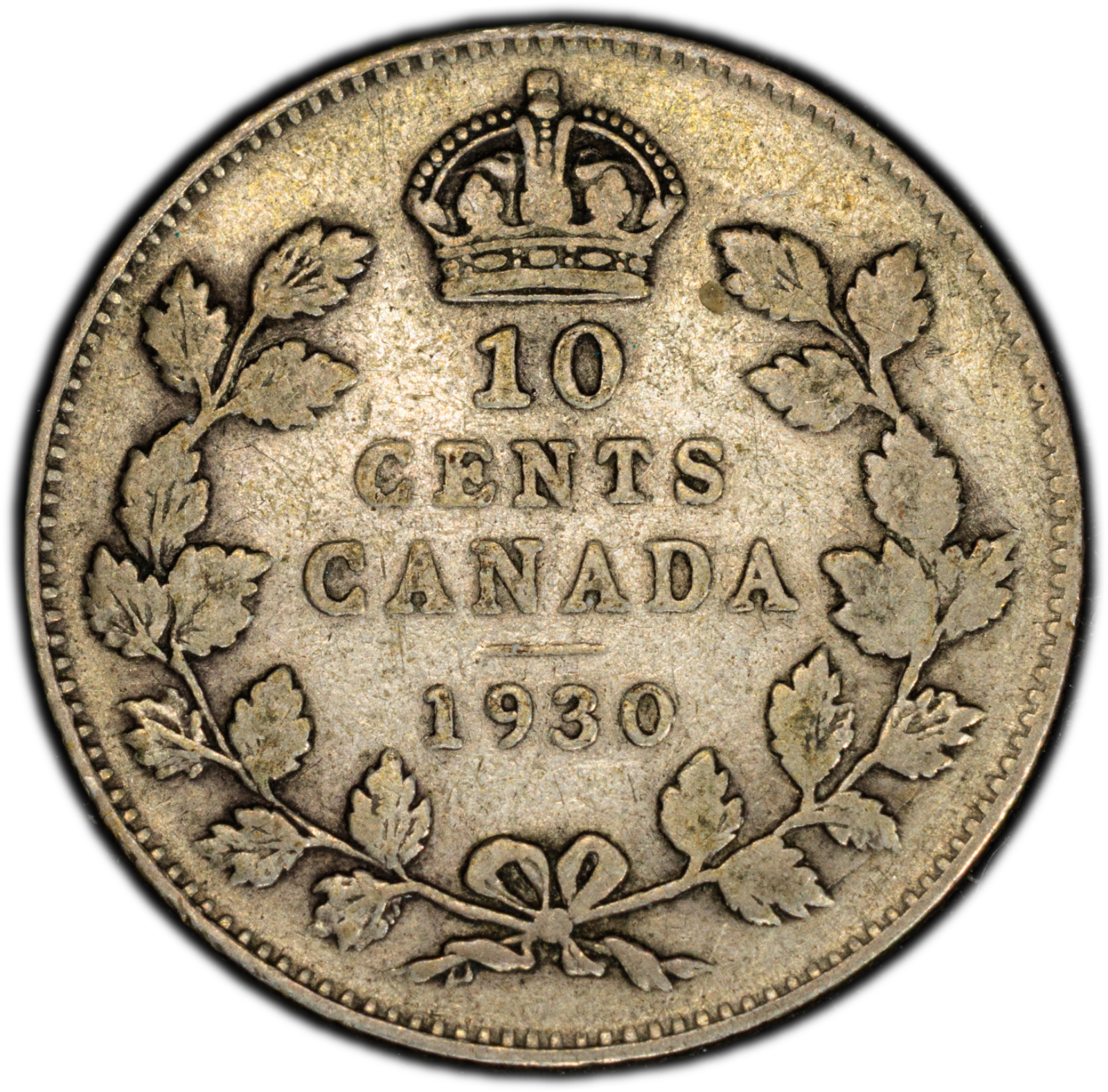 1930 10C Canada Silver Dime PCGS F15 Cert#53505438 - Image 2