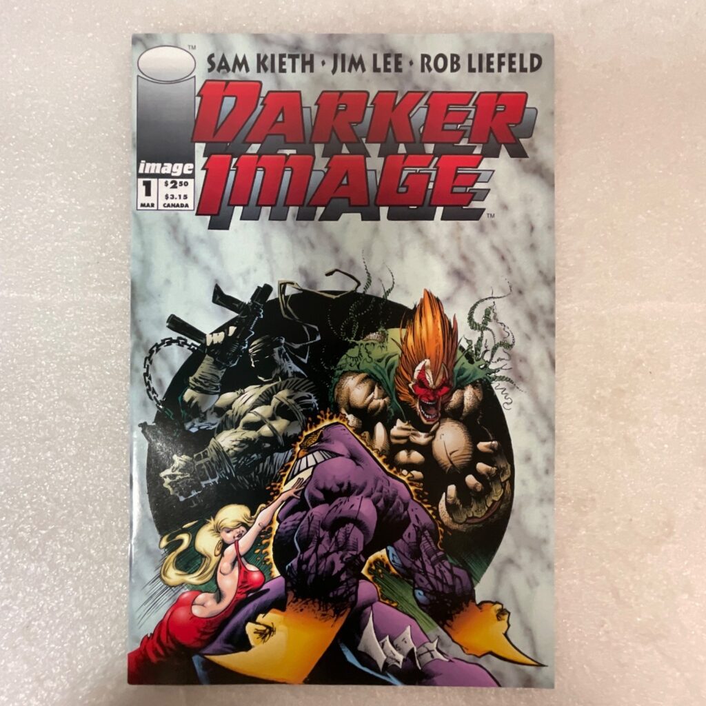 Darker Image #1 Mar 1993 Image Comics Sam Kieth Jim Lee Liefeld Maxx Card - Image 1