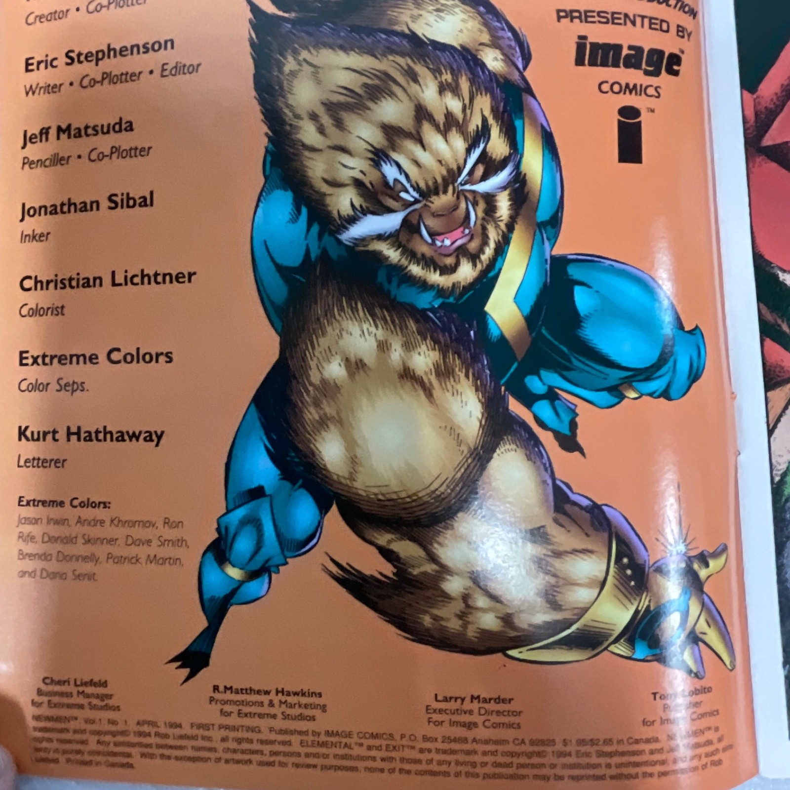 Newmen #1 Apr 1994 Image Comics Rob Liefeld First Printing - Image 5
