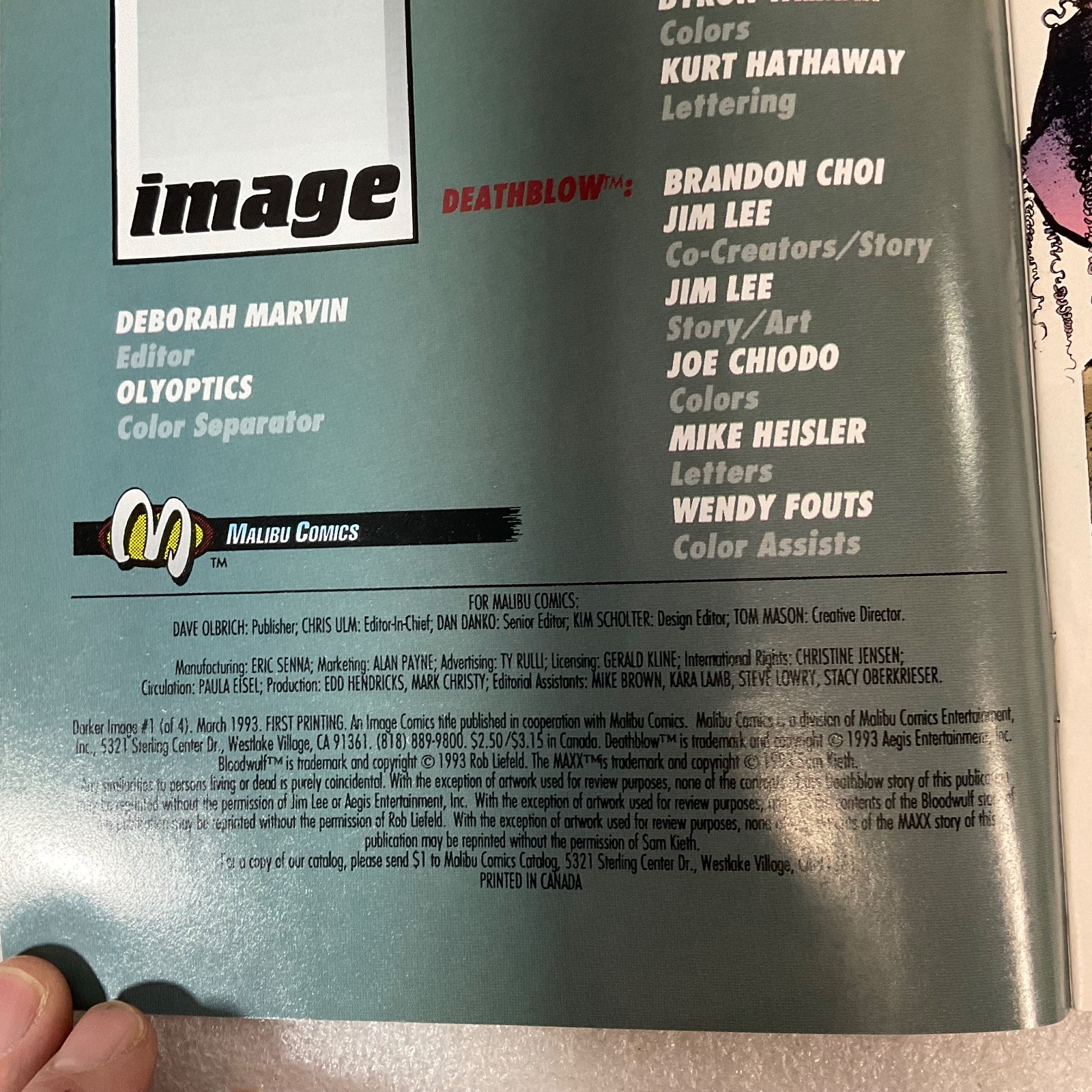 Darker Image #1 1993 First Print with Maxx Insert Image Comics - Image 7