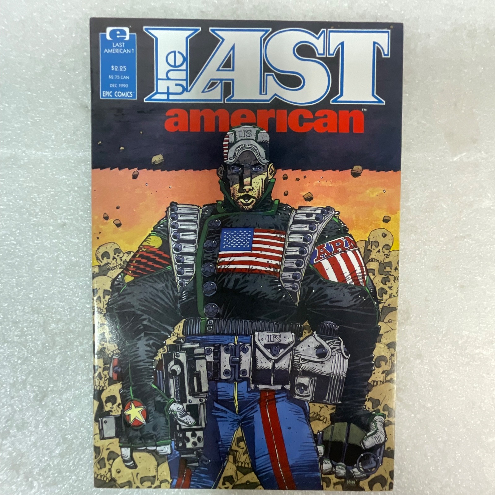 The Last American #1 Dec 1990 Epic Comics Alan Grant First Issue - Image 1