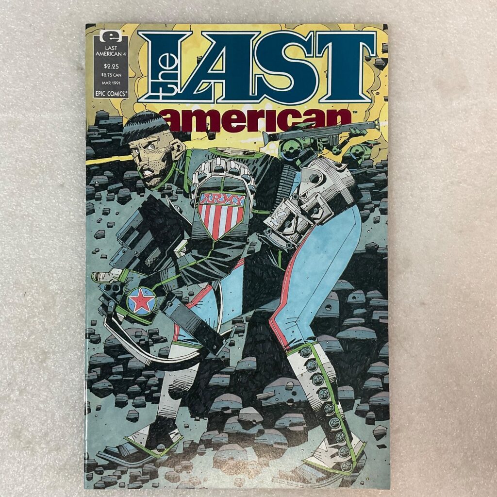 The Last American #4 1991 Epic Comics Post-Apocalyptic Comic Book - Image 1