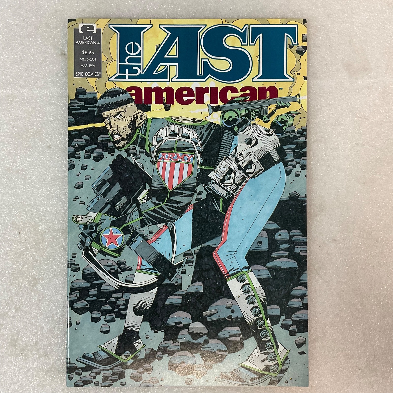 The Last American #4 1991 Epic Comics Post-Apocalyptic Comic Book - Image 1