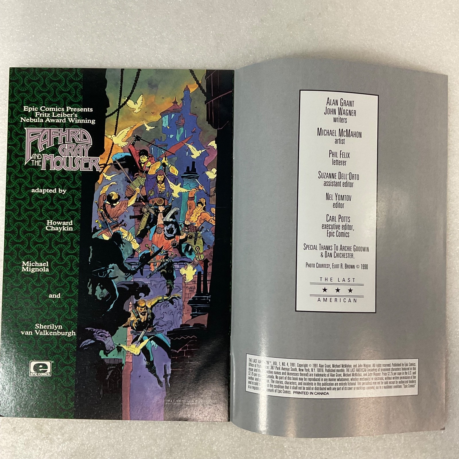 The Last American #4 1991 Epic Comics Post-Apocalyptic Comic Book - Image 3