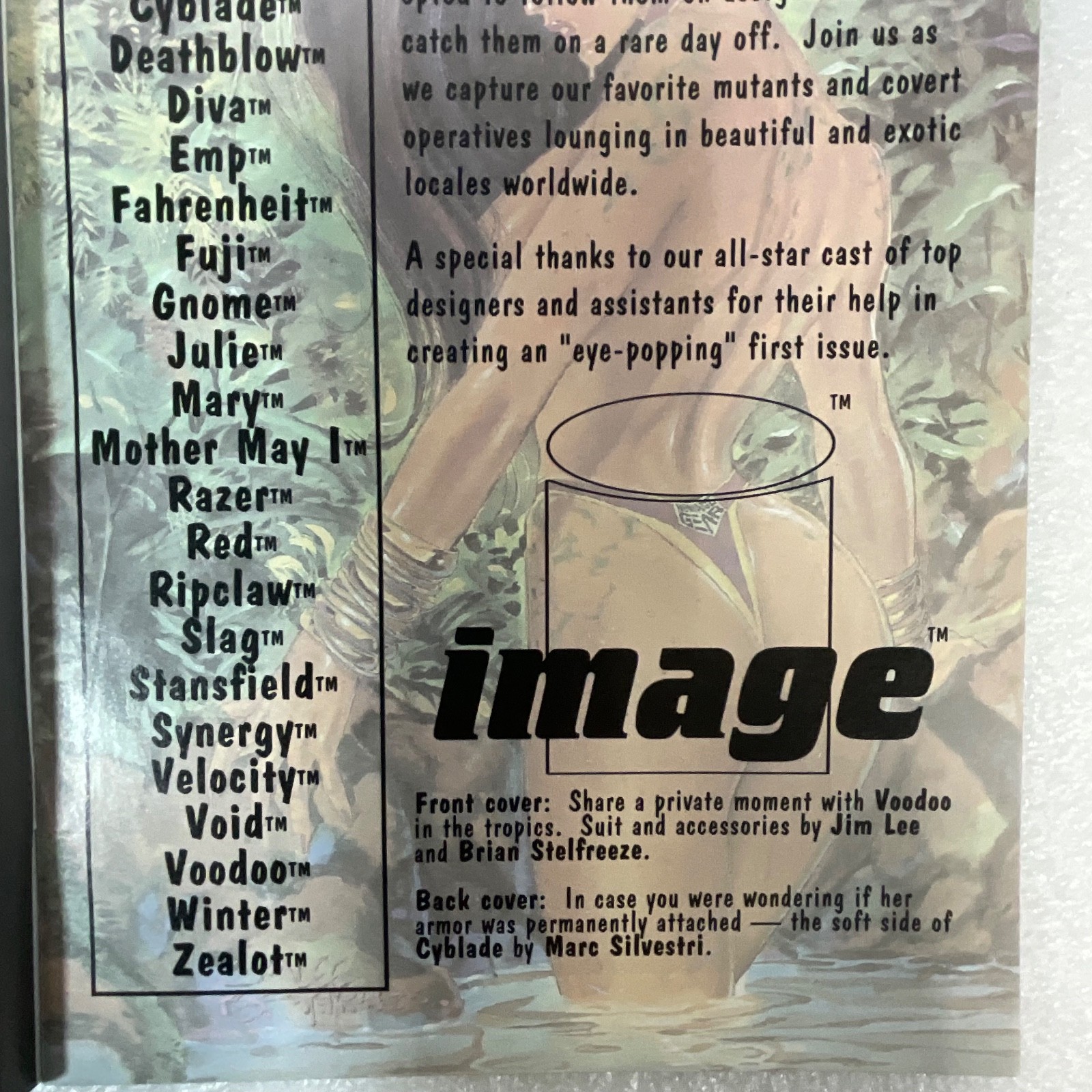 Homage Studios Swimsuit Special #1 1993 Image Comics Pinup Issue - Image 5