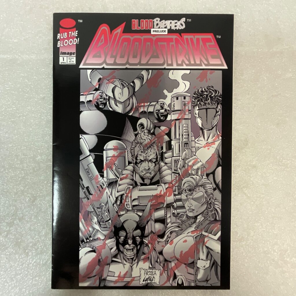 Bloodstrike #1 April 1993 Blood Brothers Prelude Image Comics Rub the Blood - Image 1