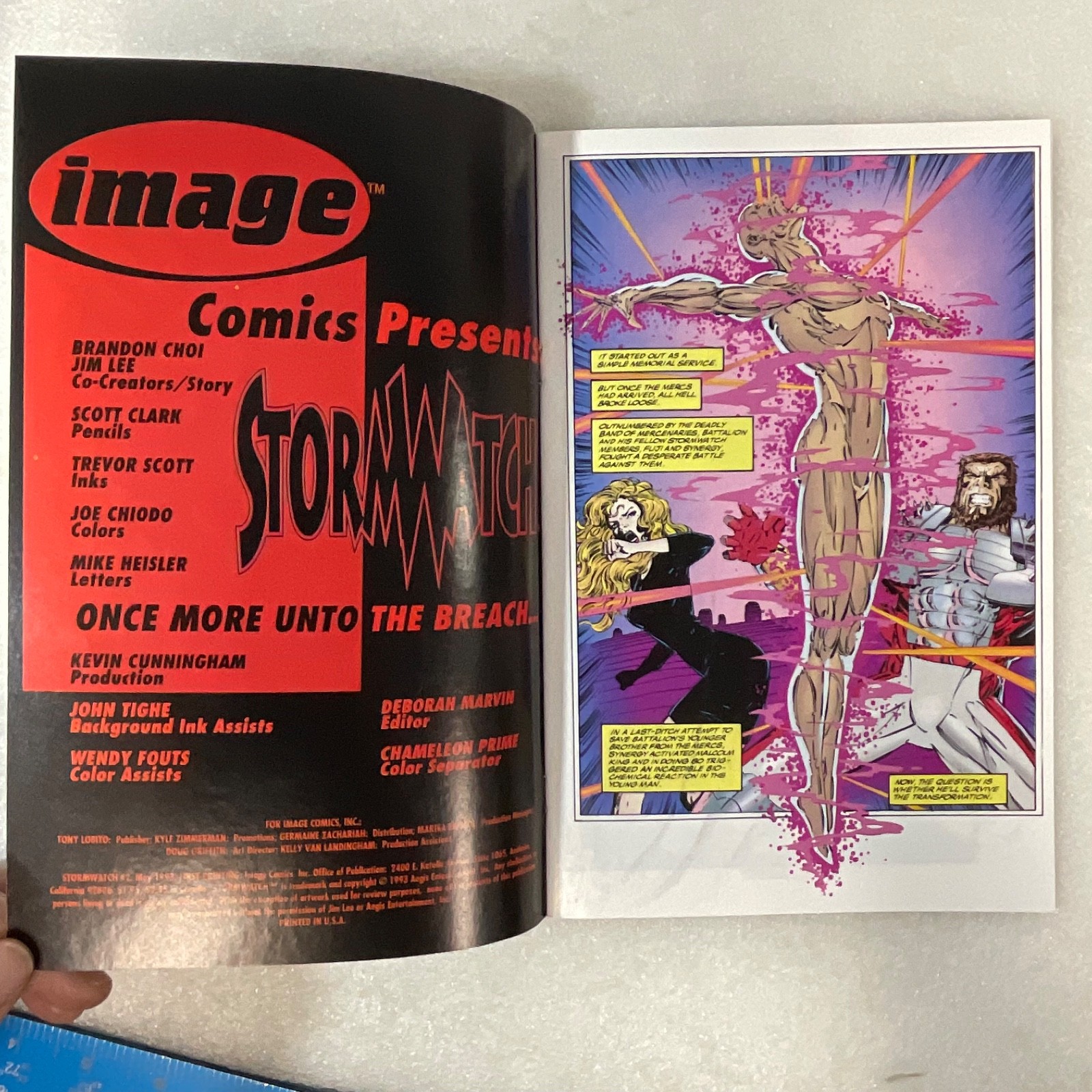 Stormwatch #2 May 1993 Image Comics First Print Cannon & Fahrenheit - Image 3