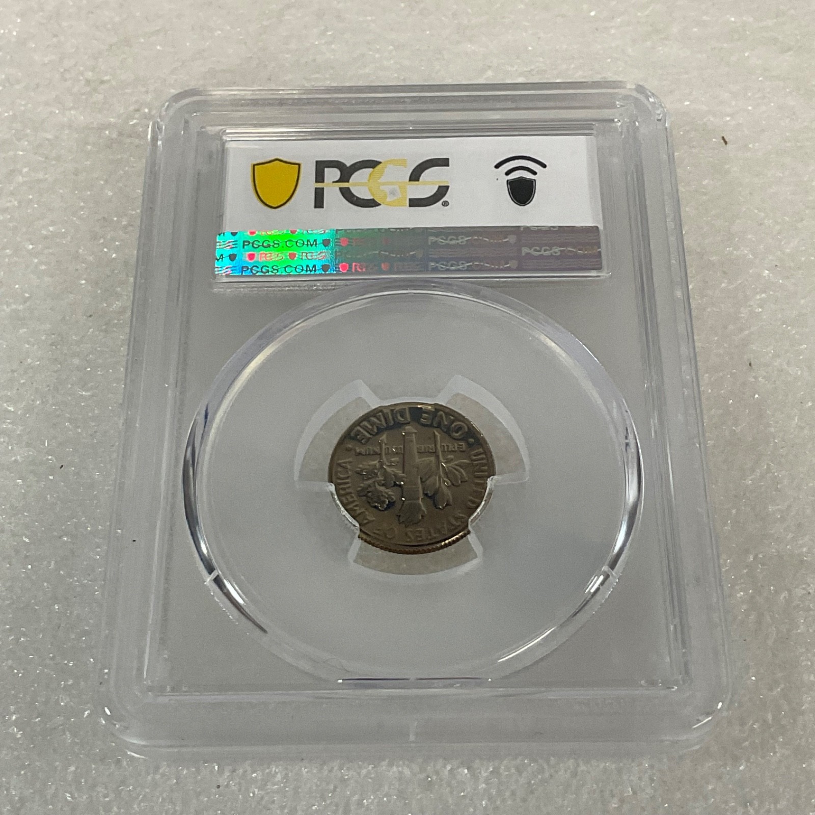 1976-S 10C Roosevelt Dime PCGS PR69CAM Gold Shield Cert#53505392 - Image 7