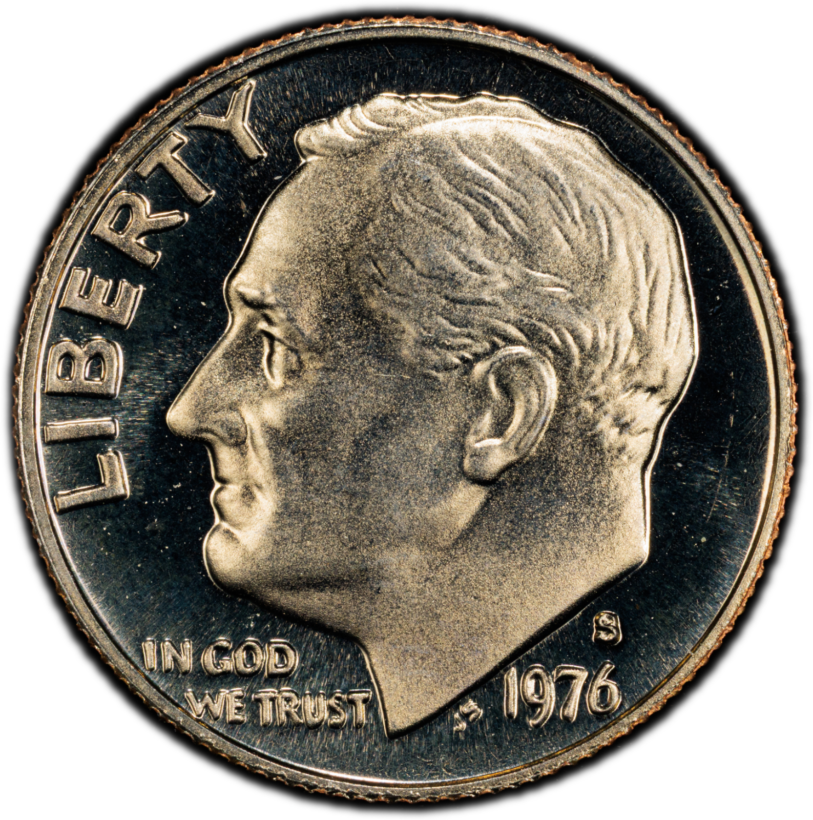 1976-S 10C Roosevelt Dime PCGS PR69CAM Gold Shield Cert#53505392 - Image 4