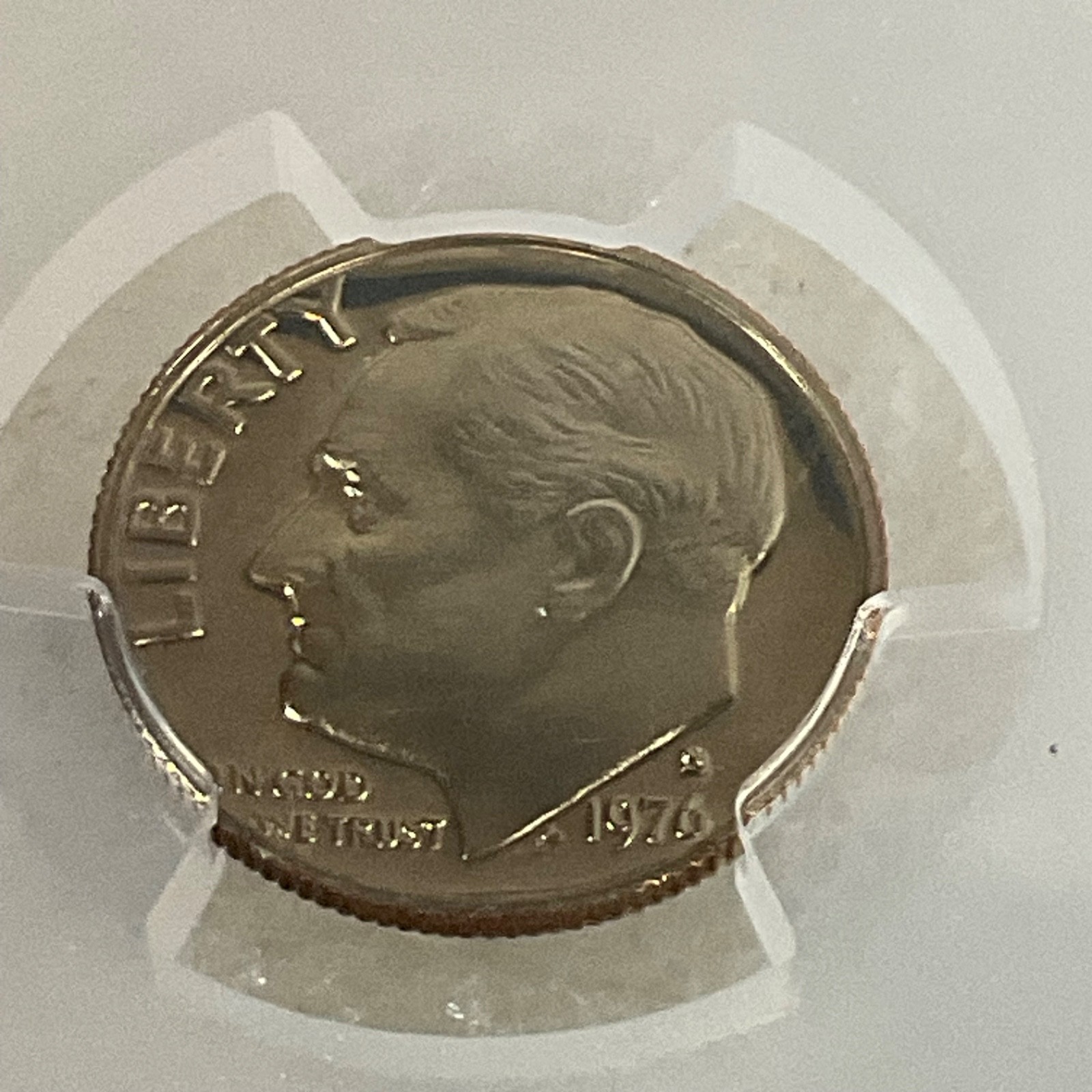 1976-S 10C Roosevelt Dime PCGS PR69CAM Gold Shield Cert#53505392 - Image 8