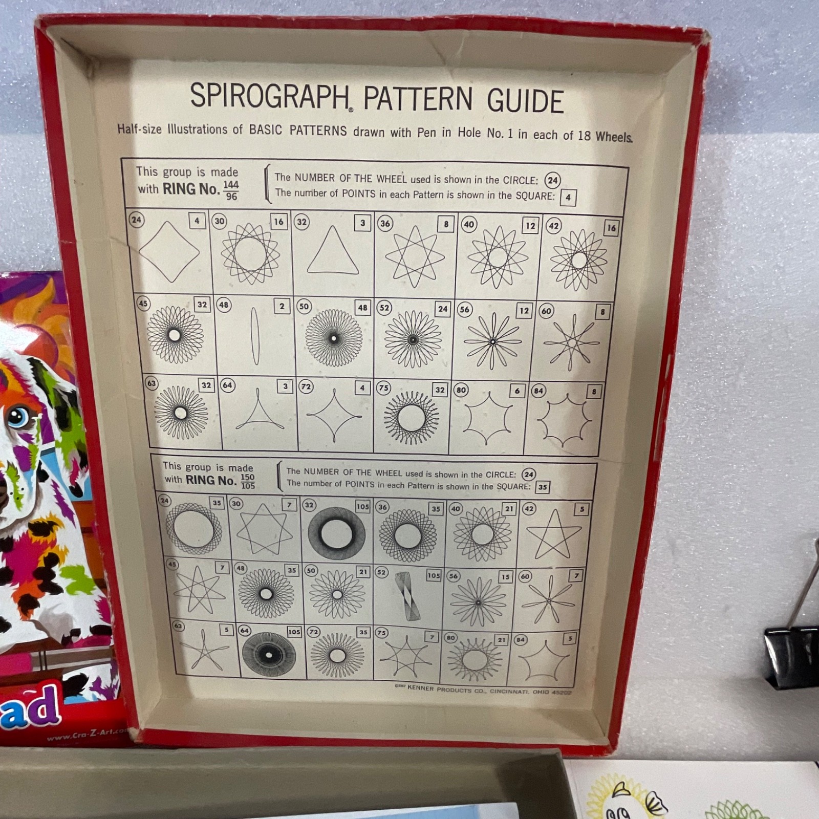 Kenner’s Spirograph No 401 Drawing Set w Box Incomplete - Image 6