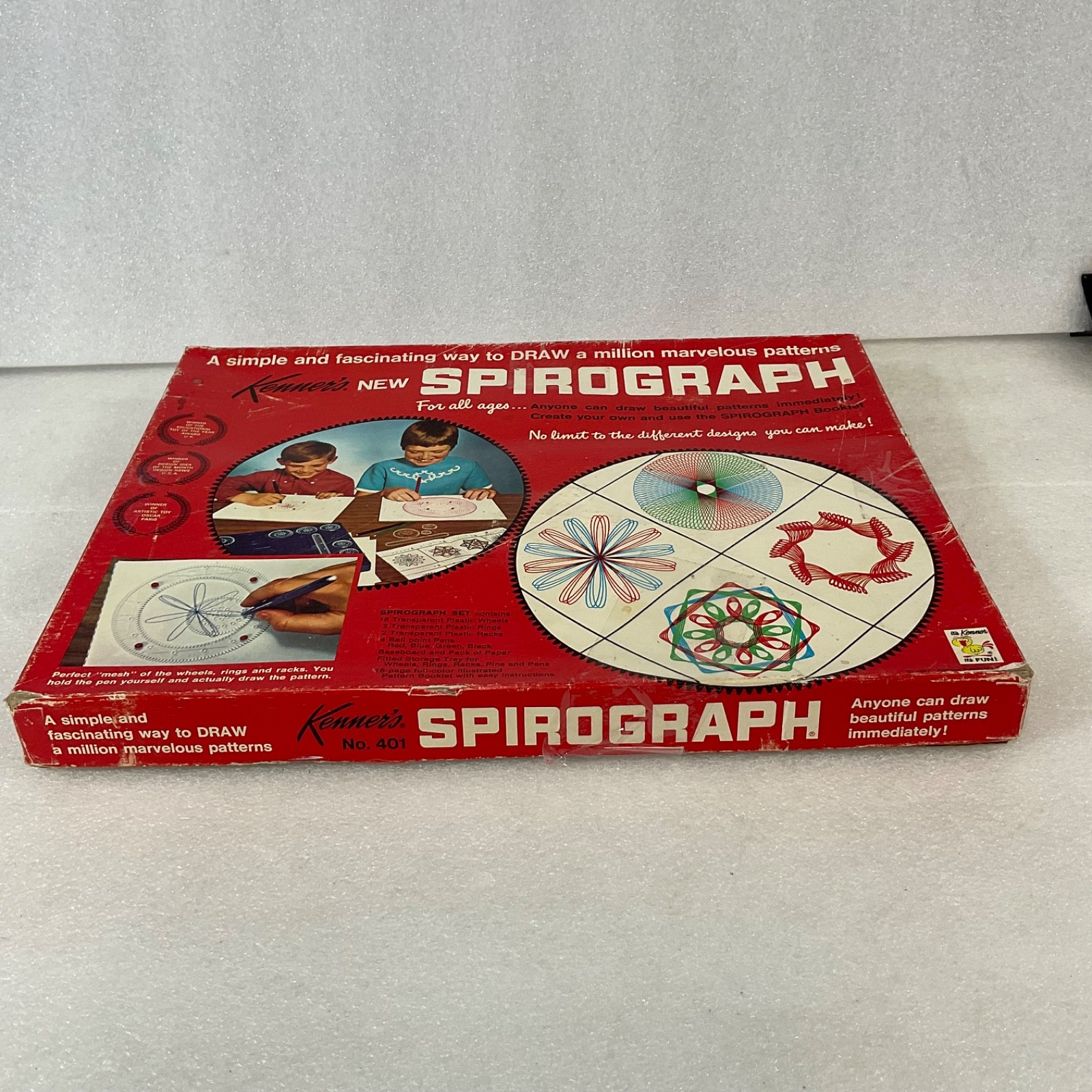 Kenner’s Spirograph No 401 Drawing Set w Box Incomplete - Image 11