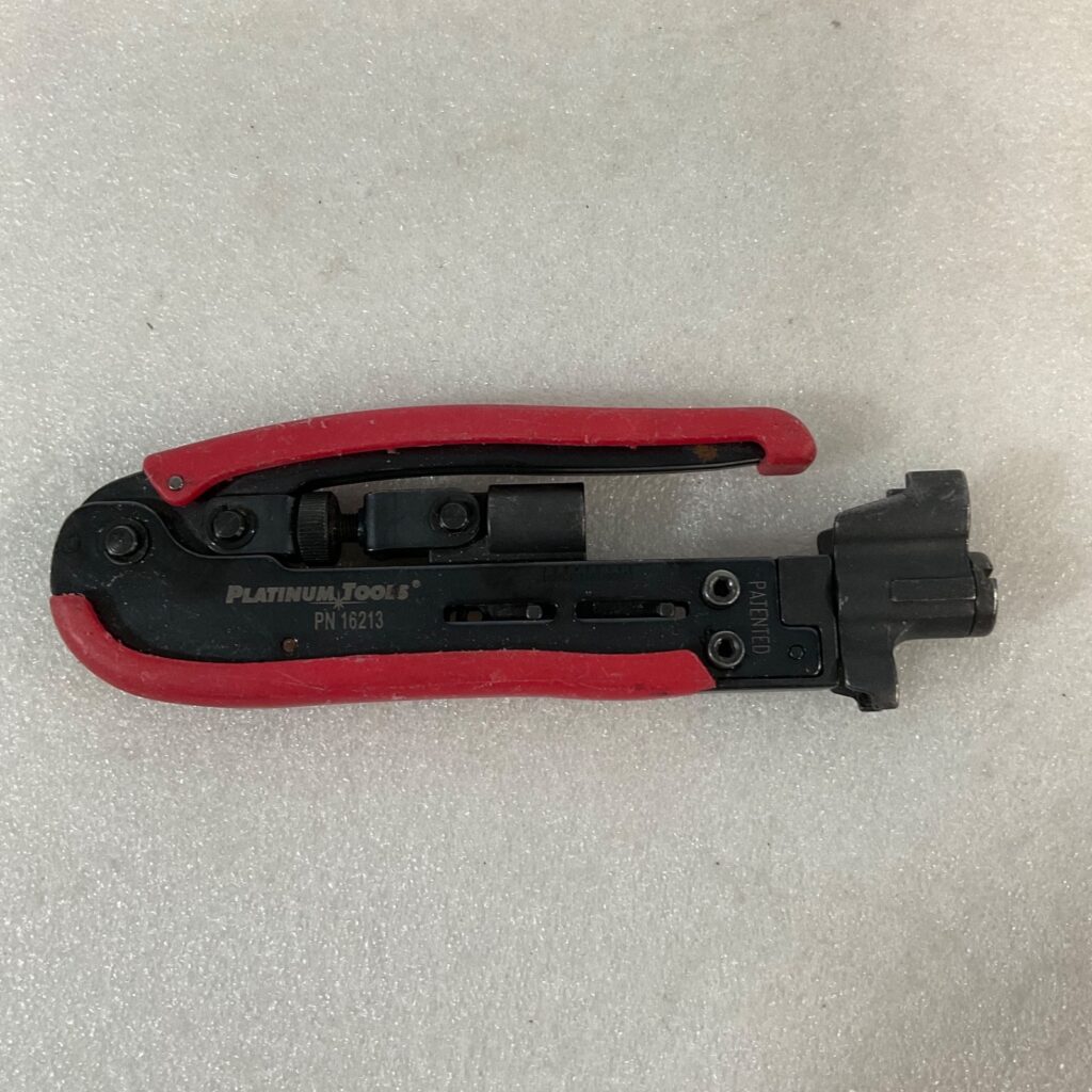 Platinum Tools PN 16213 Compression Crimp Tool 7 in Red Black - Image 1
