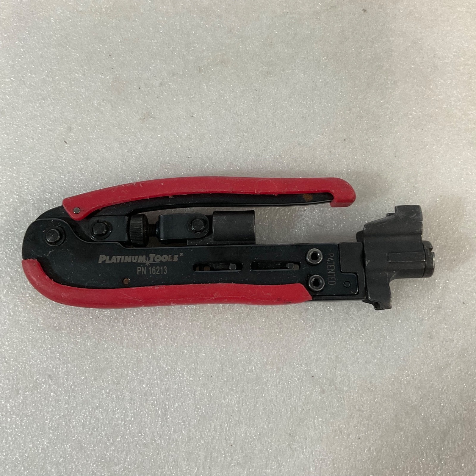 Platinum Tools PN 16213 Compression Crimp Tool 7 in Red Black - Image 1