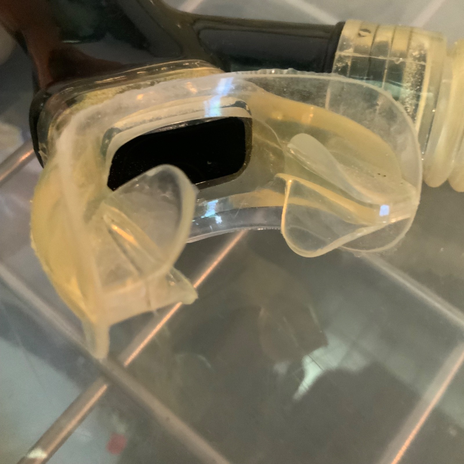 U.S. Divers Montego Ray Tempered Mask Snorkel Set Blue Clear 17 in - Image 14