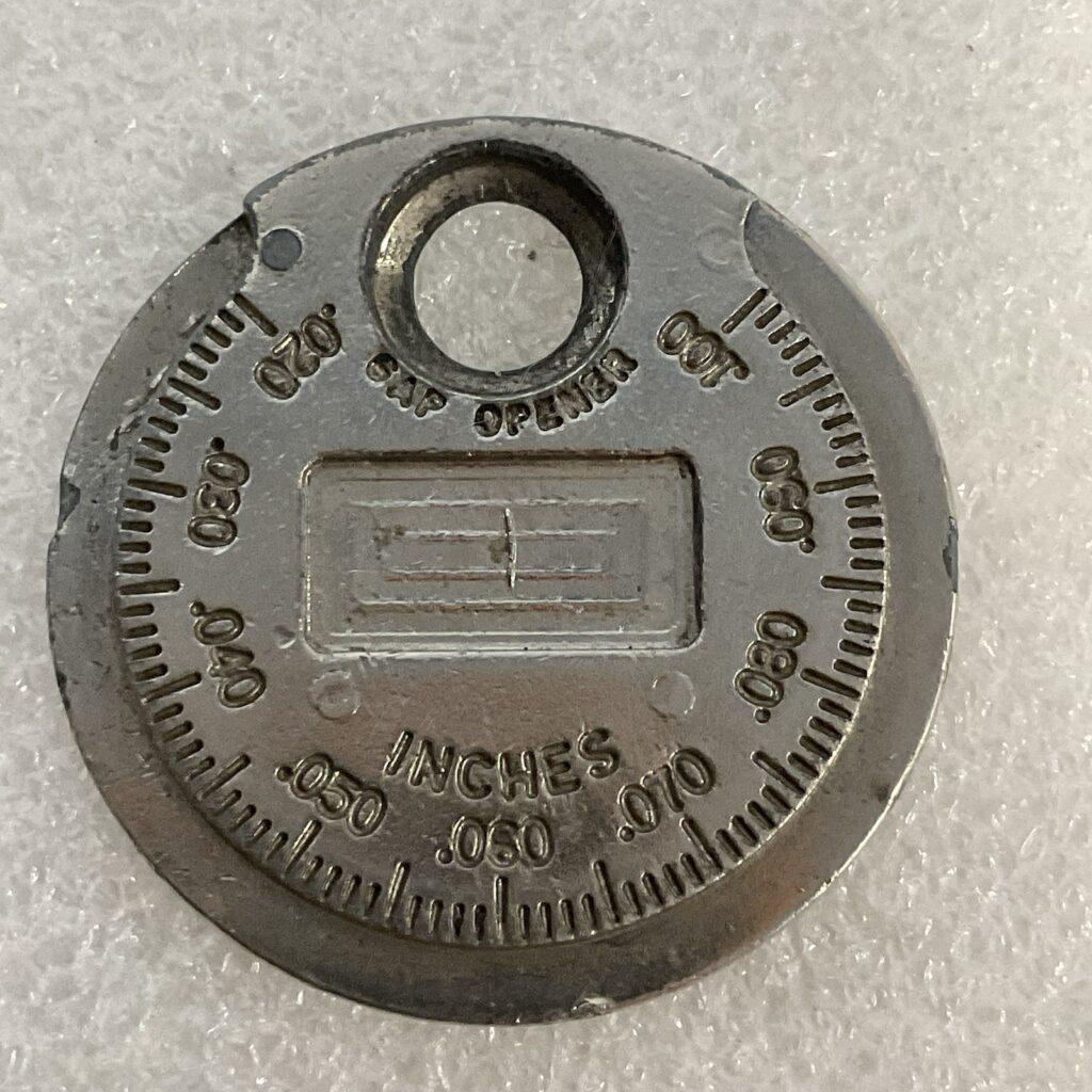 CT 481 Taper Gap Gauge Tool Spark Plug Gapper Inches & Millimeters Vintage - Image 1