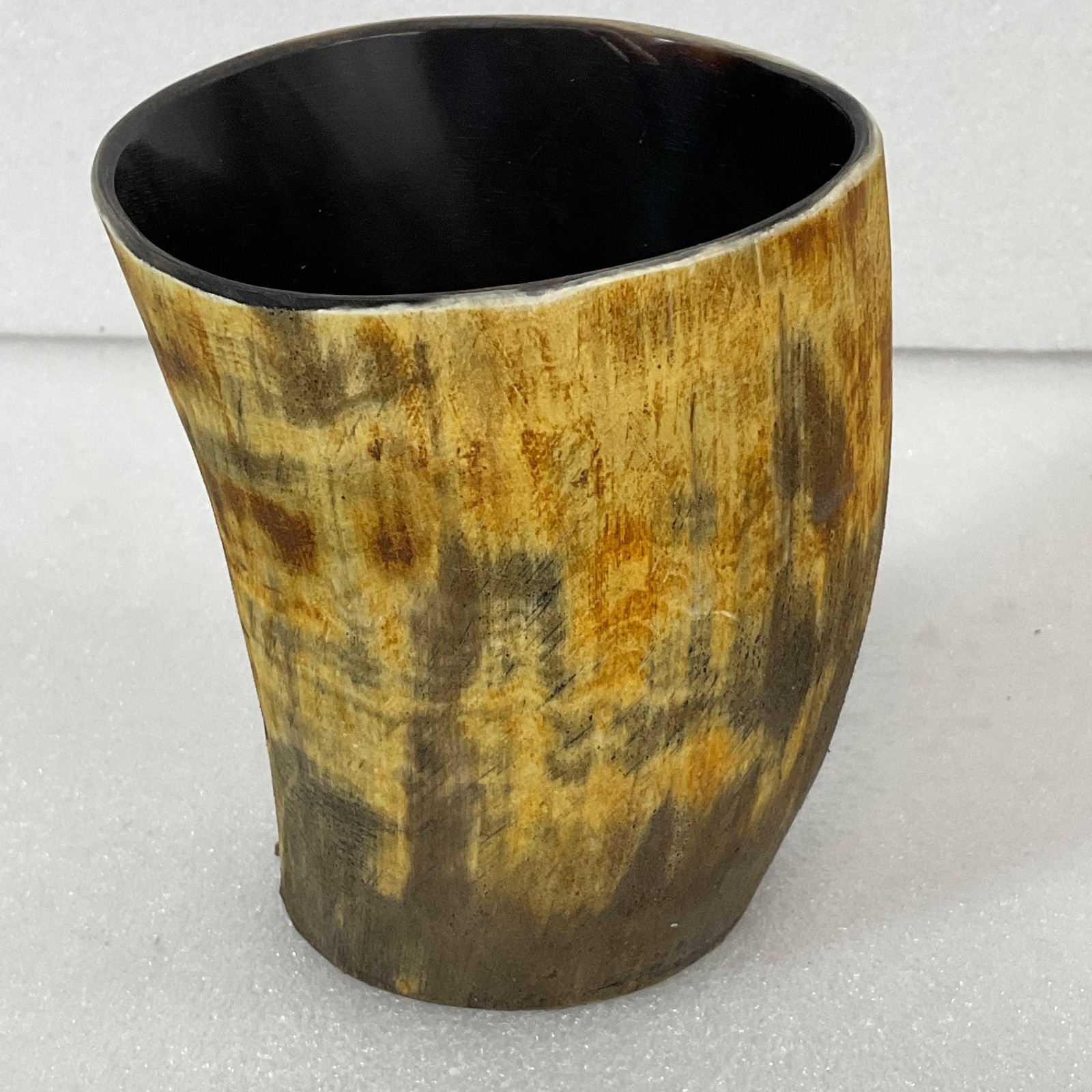 5in Natural Cattle Horn Tube Craft Supply Hollow Organic Material - Image 2