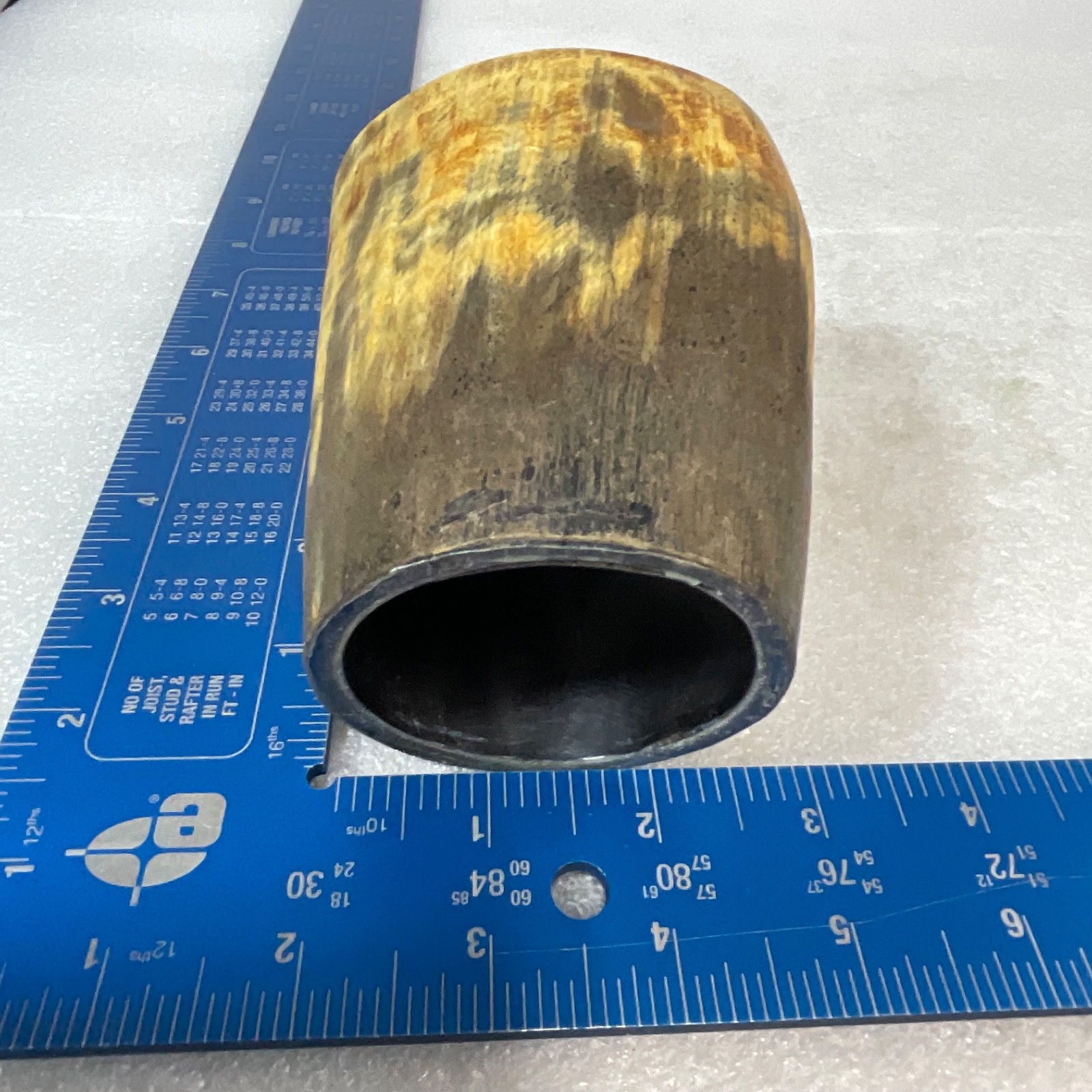 5in Natural Cattle Horn Tube Craft Supply Hollow Organic Material - Image 9