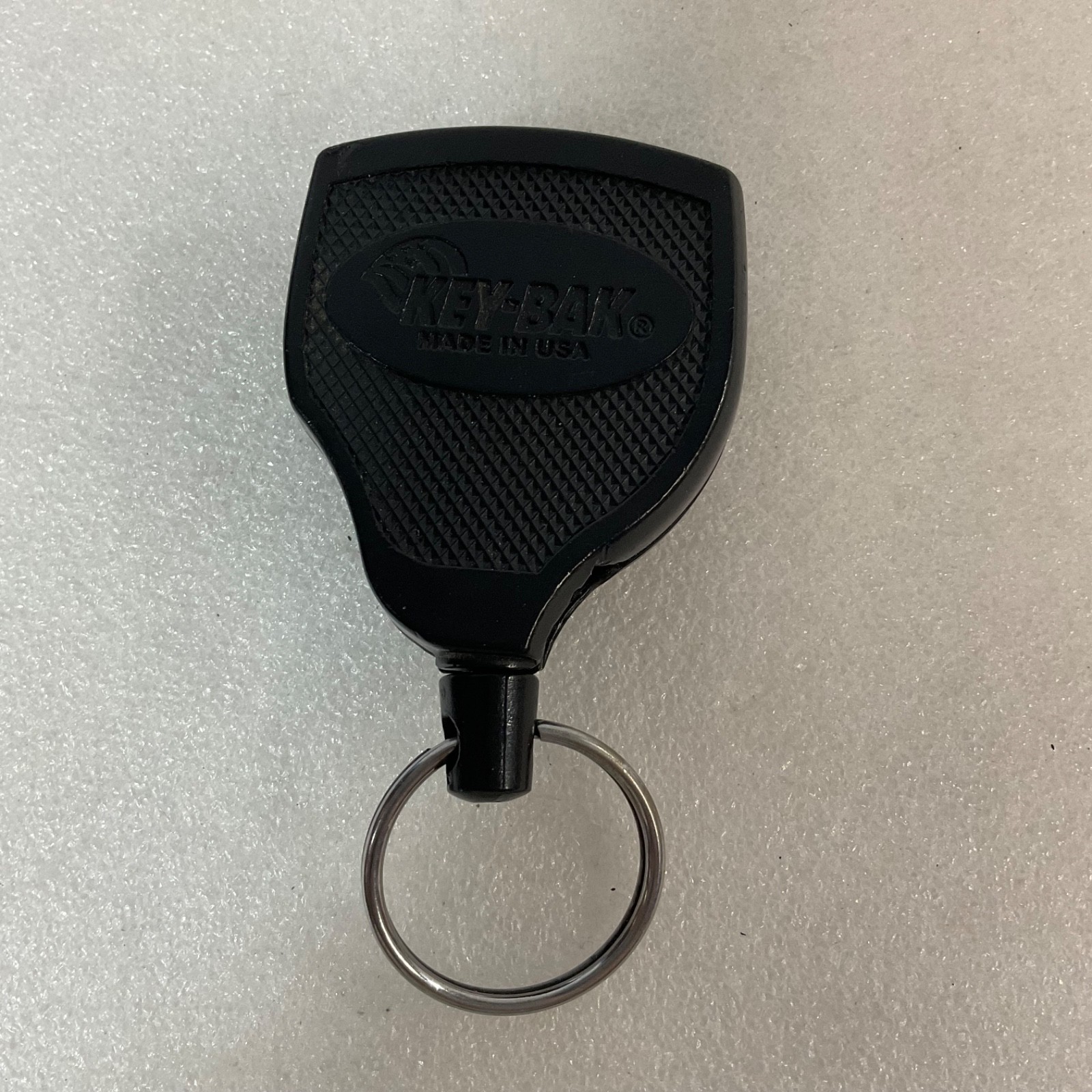 KEY-BAK 24 in Retractable Key Reel Belt Clip Black Made in USA - Image 1