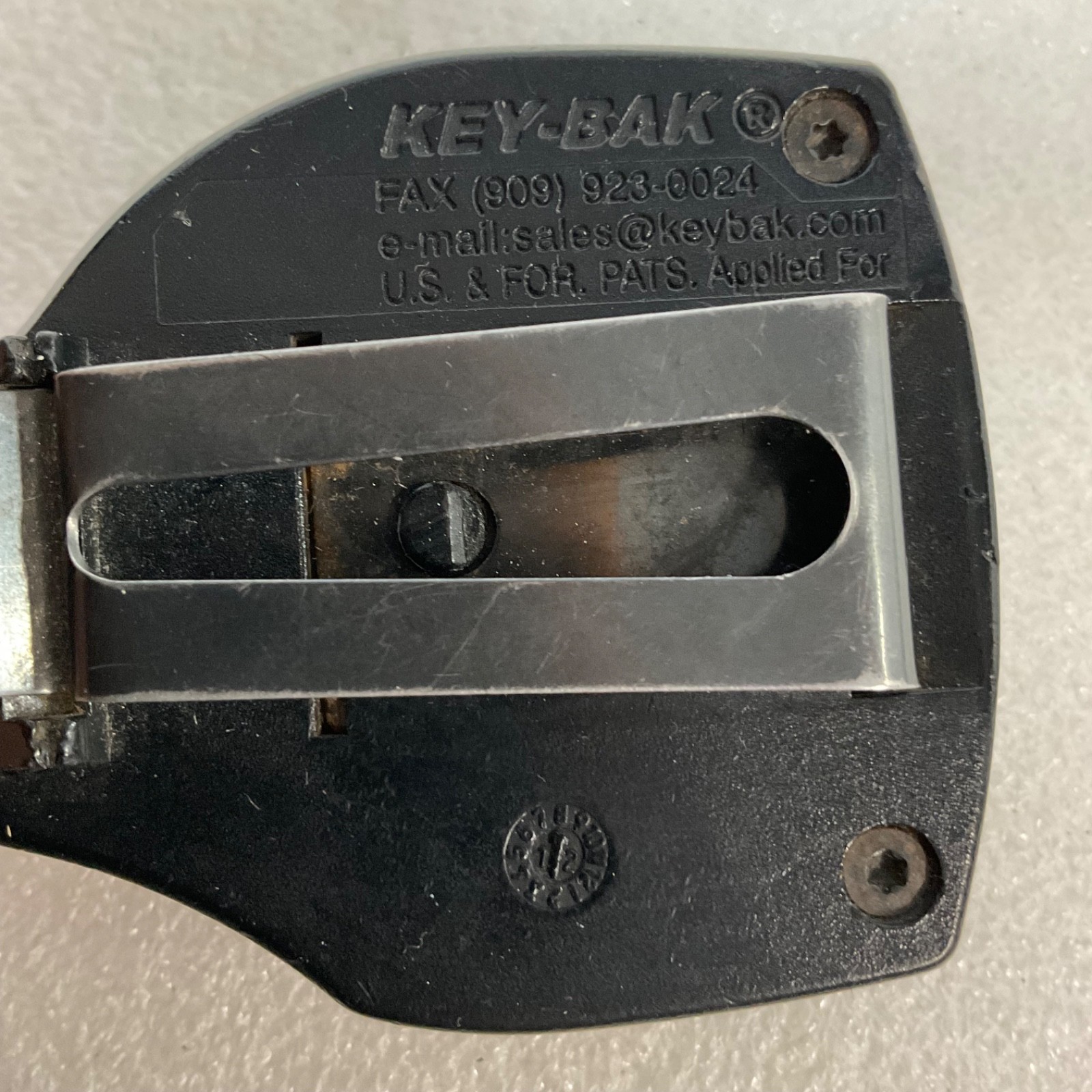 KEY-BAK 24 in Retractable Key Reel Belt Clip Black Made in USA - Image 11