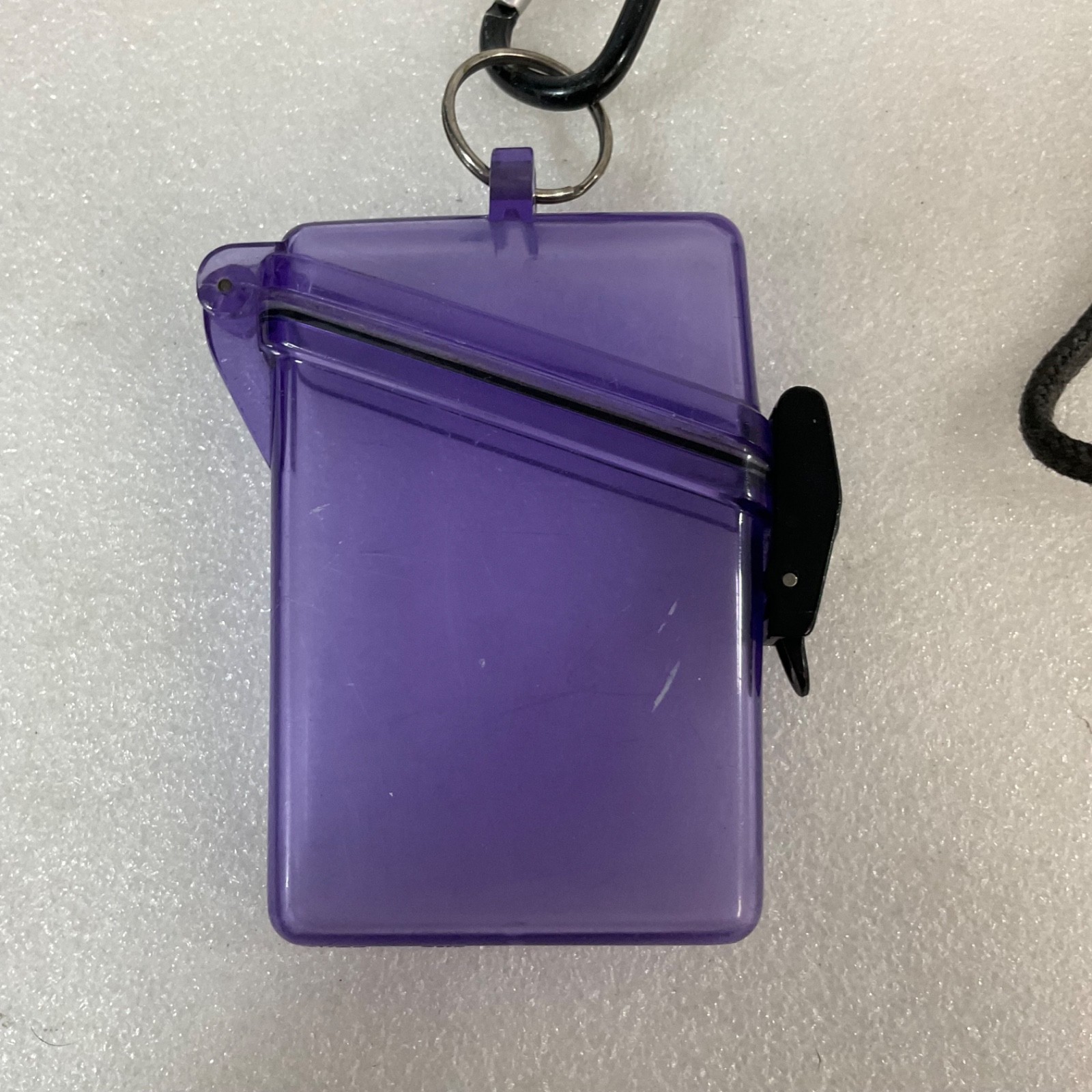 Witz Waterproof ID Holder 3.5 in Purple Case w 17 in Lanyard - Image 1