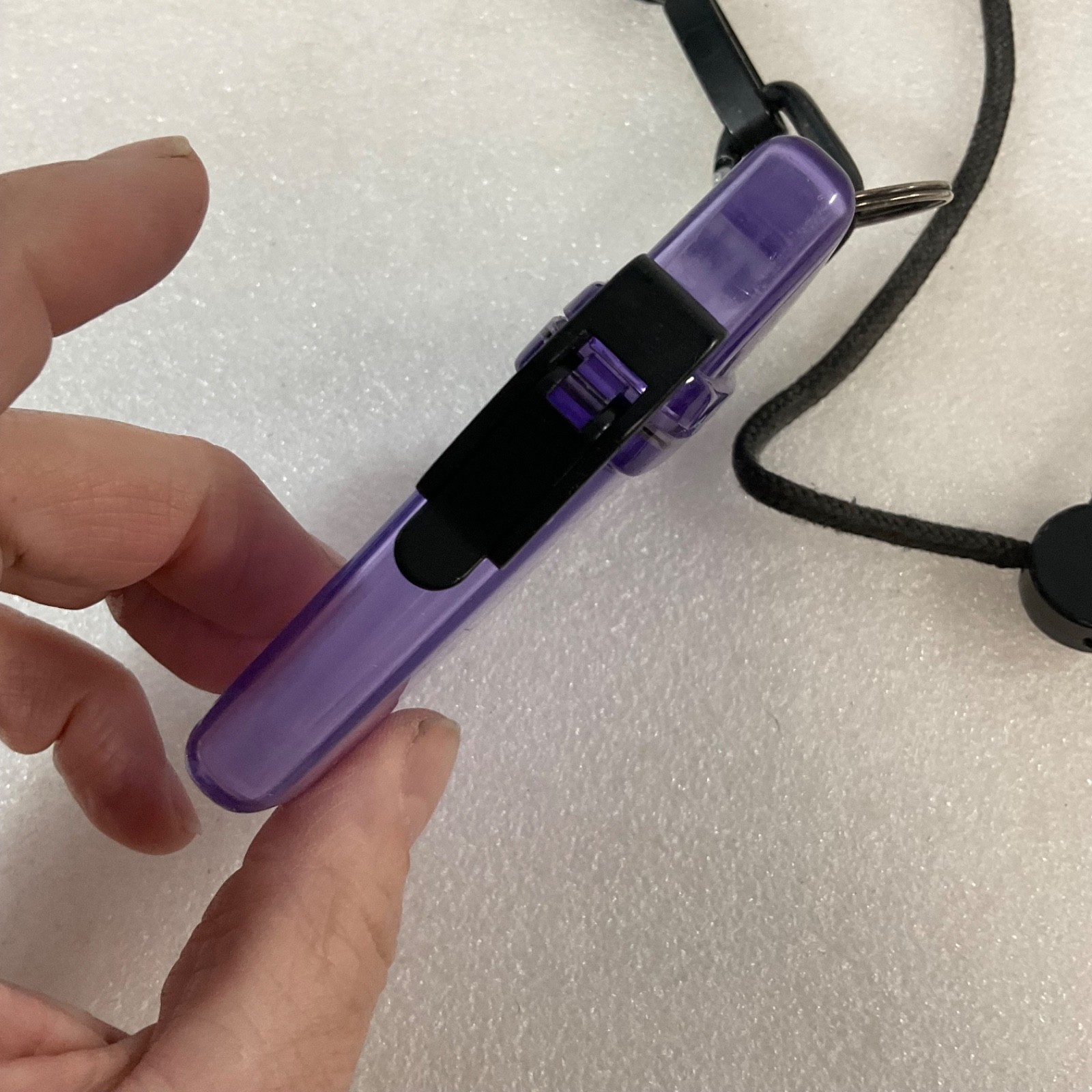 Witz Waterproof ID Holder 3.5 in Purple Case w 17 in Lanyard - Image 3