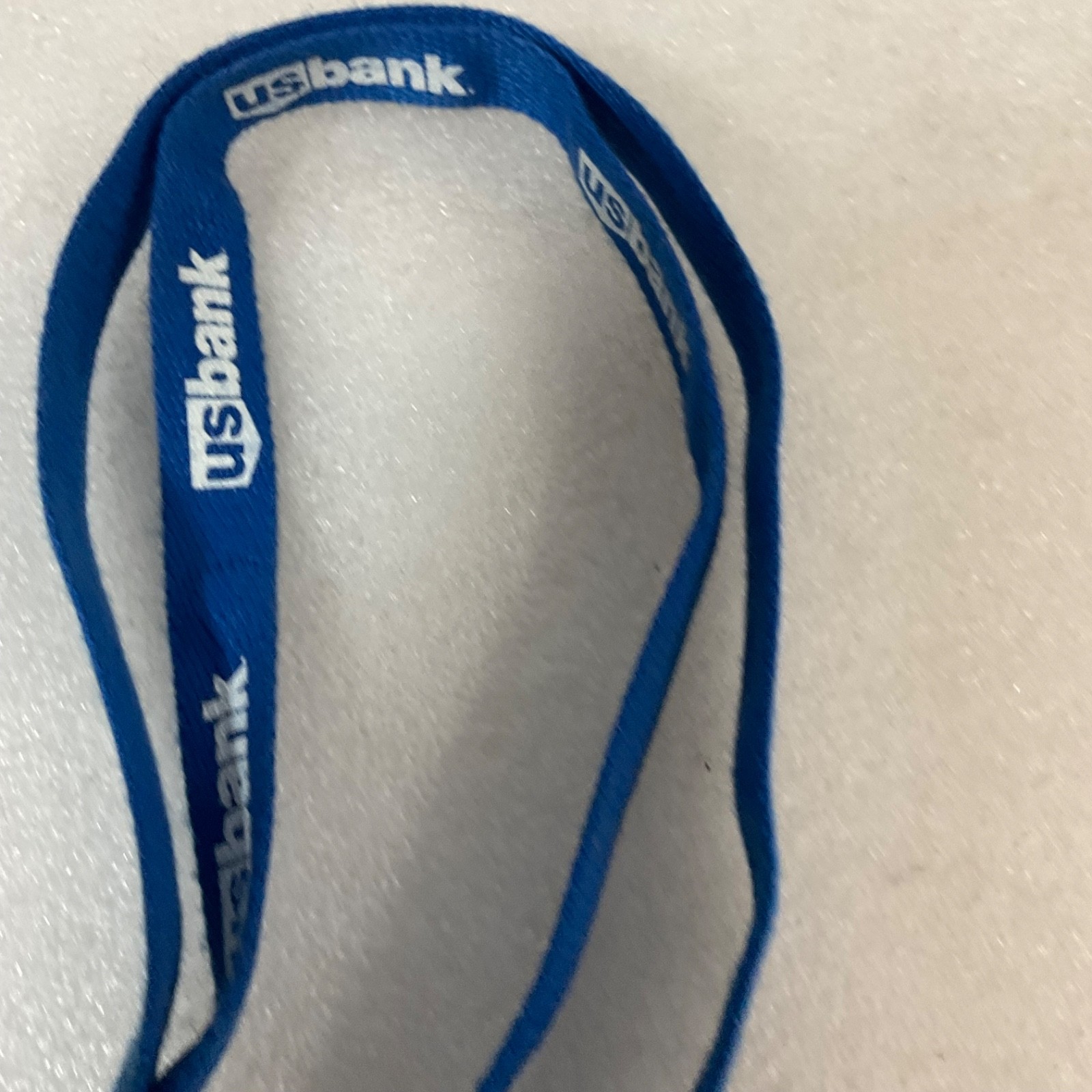 US Bank Blue Lanyard 18 in Neck Strap w Metal Badge Clip - Image 3