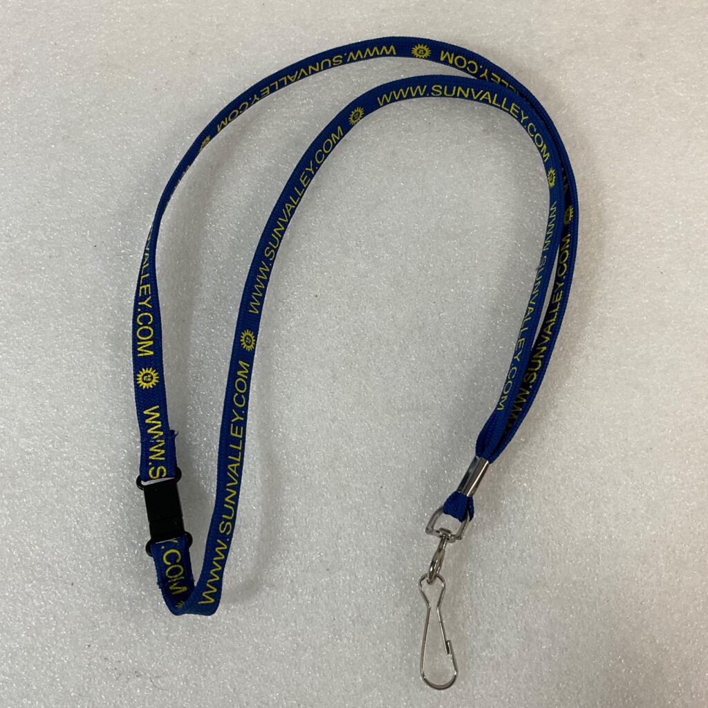 Sun Valley Resort Blue Lanyard 18 in Breakaway Badge Holder - Image 1