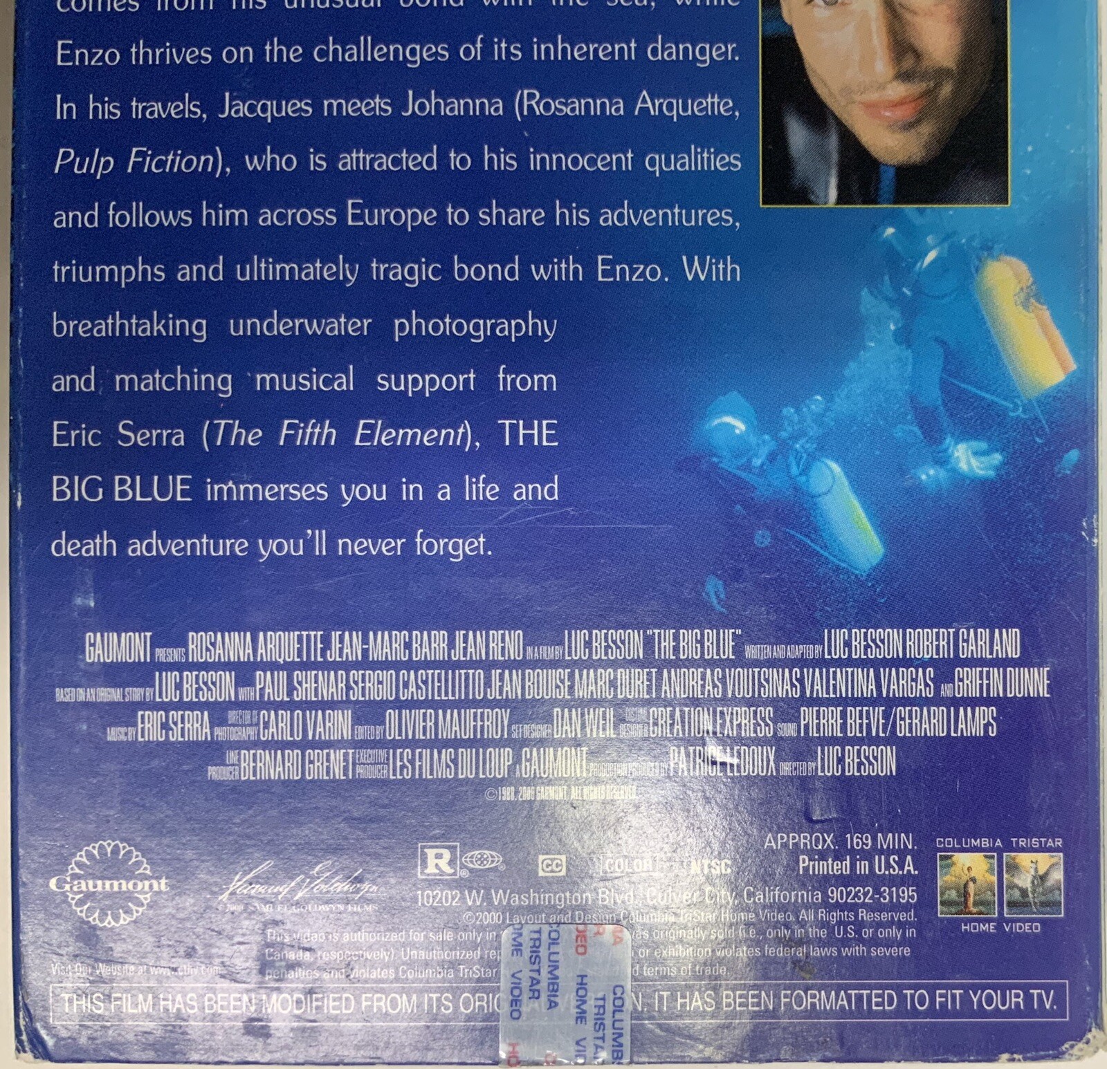 The Big Blue Director’s Cut VHS Luc Besson Rosanna Arquette Jean-Marc Barr - Image 12