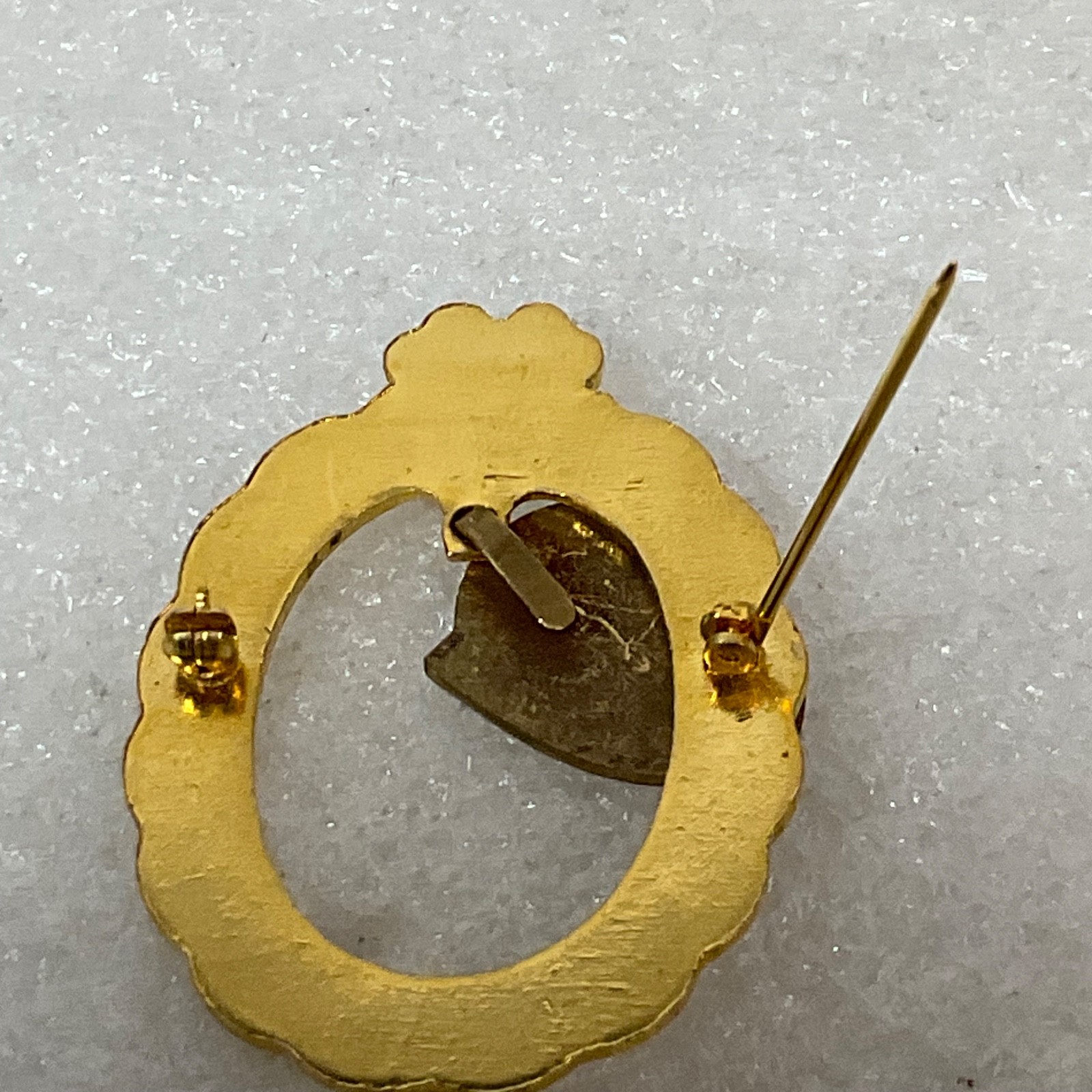 Vintage 4-H Photography Pin Gold Tone Camera Emblem Green Clover 1.75in 7.16g - Image 6