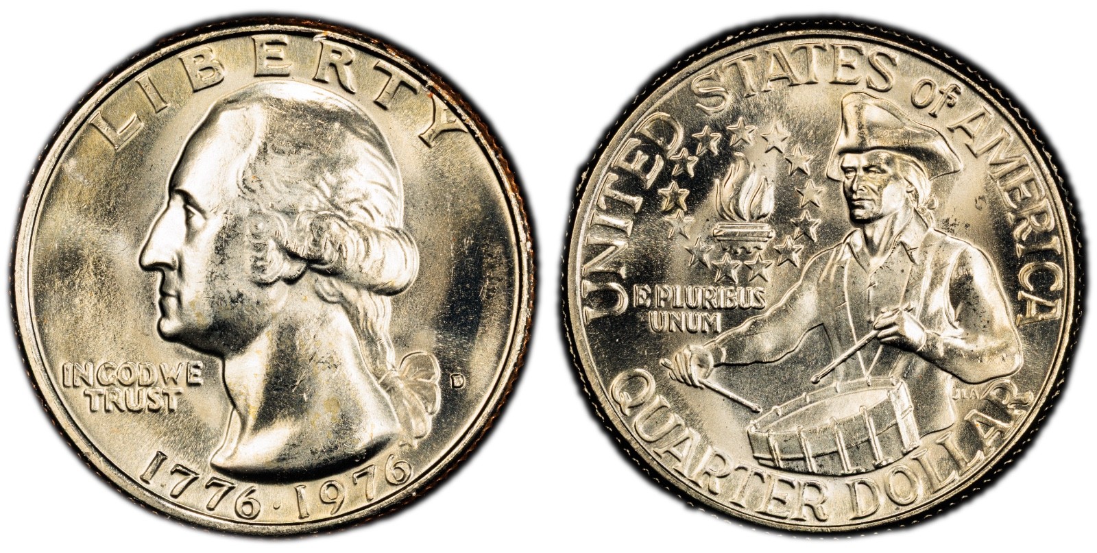 1976-D 25C PCGS MS65 Bicentennial Quarter Clad Cert#53505395 - Image 5