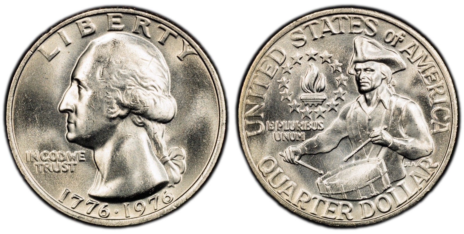 1976 25C Washington Quarter PCGS MS65 Clad Bicentennial Cert#53505394 - Image 4