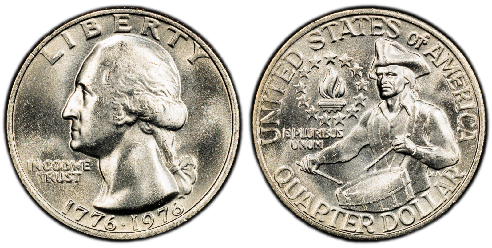 1976 25C Washington Quarter PCGS MS65 Clad Bicentennial Cert#53505394 - Image 5