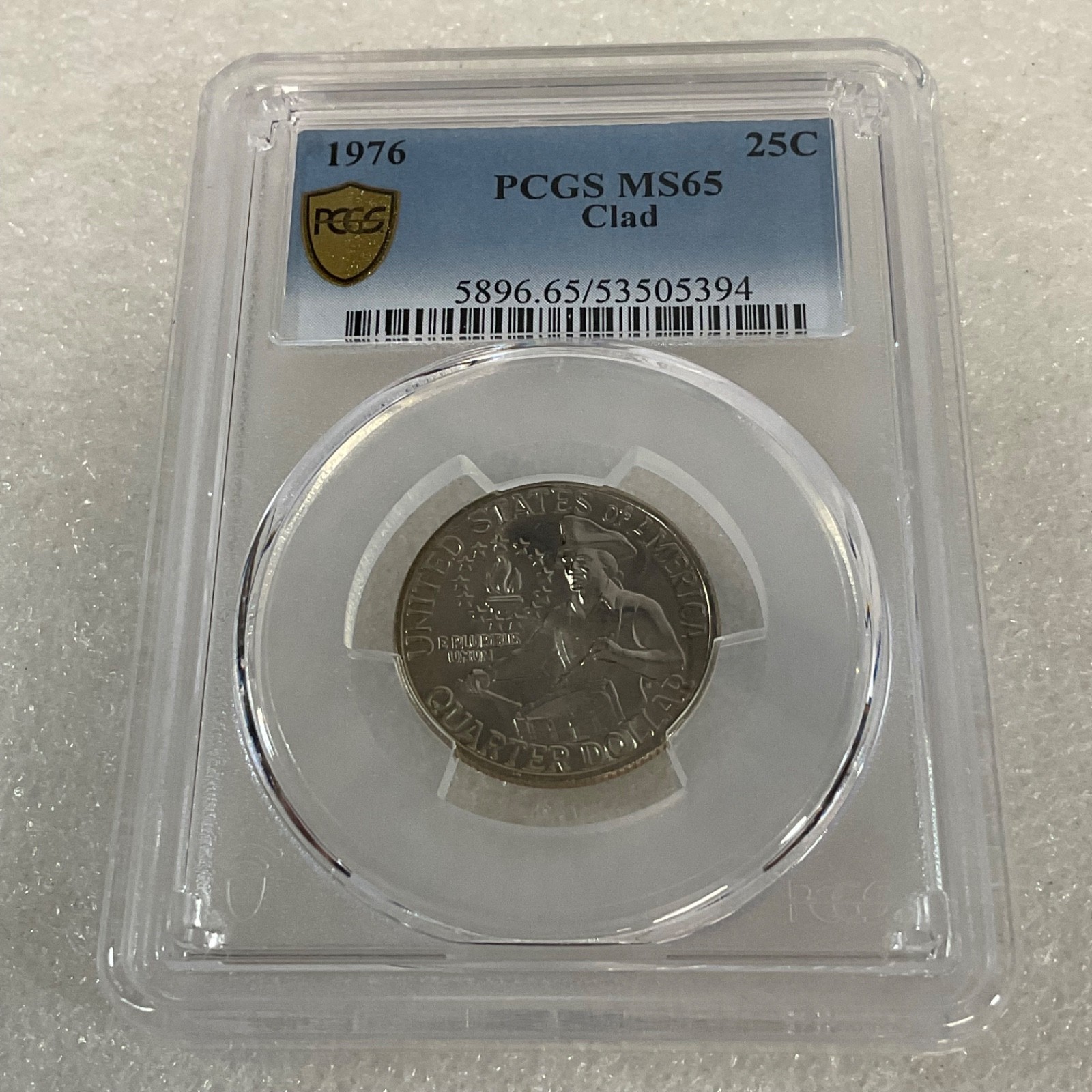 1976 25C Washington Quarter PCGS MS65 Clad Bicentennial Cert#53505394 - Image 6