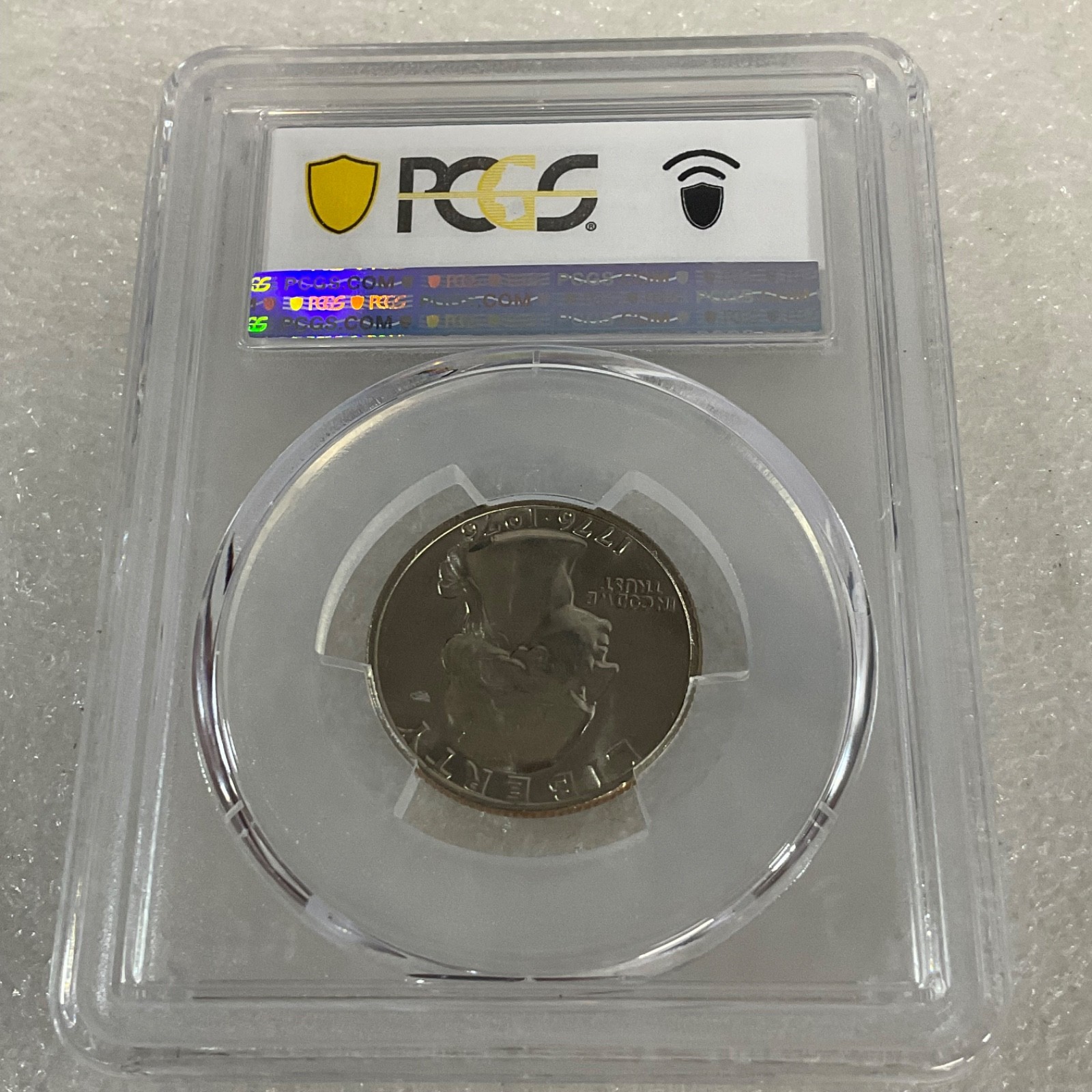 1976 25C Washington Quarter PCGS MS65 Clad Bicentennial Cert#53505394 - Image 7