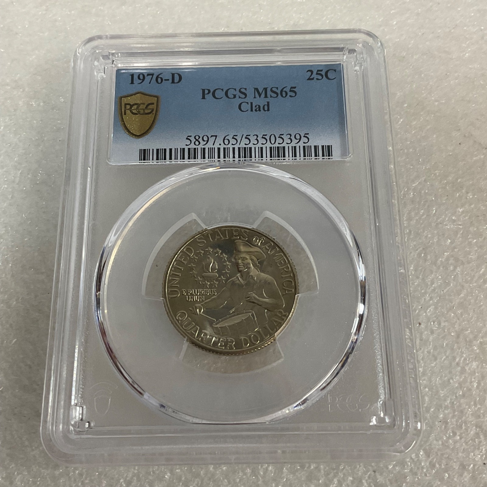 1976-D 25C PCGS MS65 Bicentennial Quarter Clad Cert#53505395 - Image 6