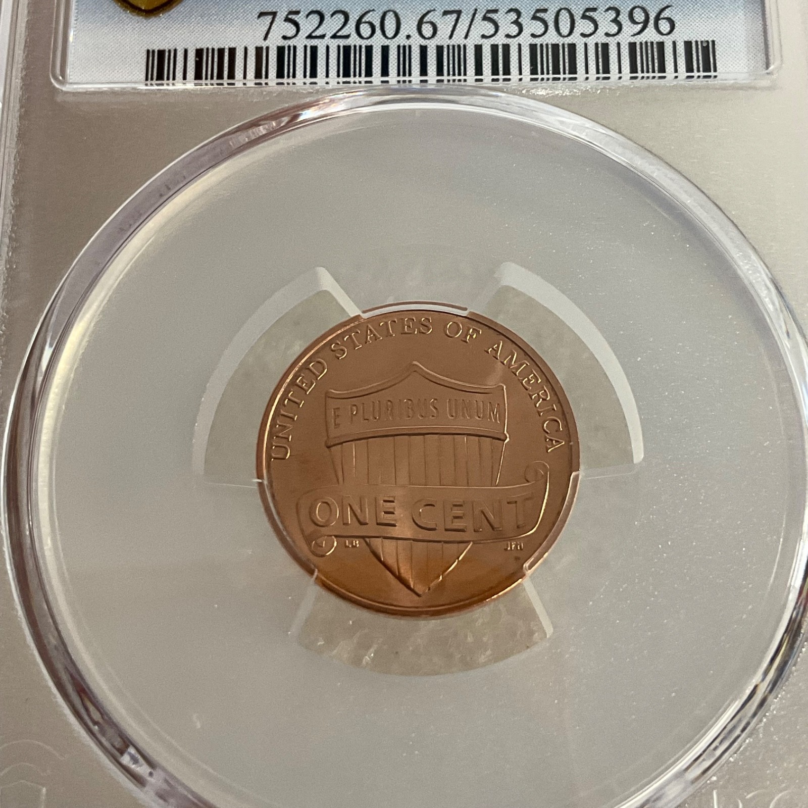2019-W Lincoln Cent PCGS MS67RD Shield Gold Shield Cert#53505396 - Image 10