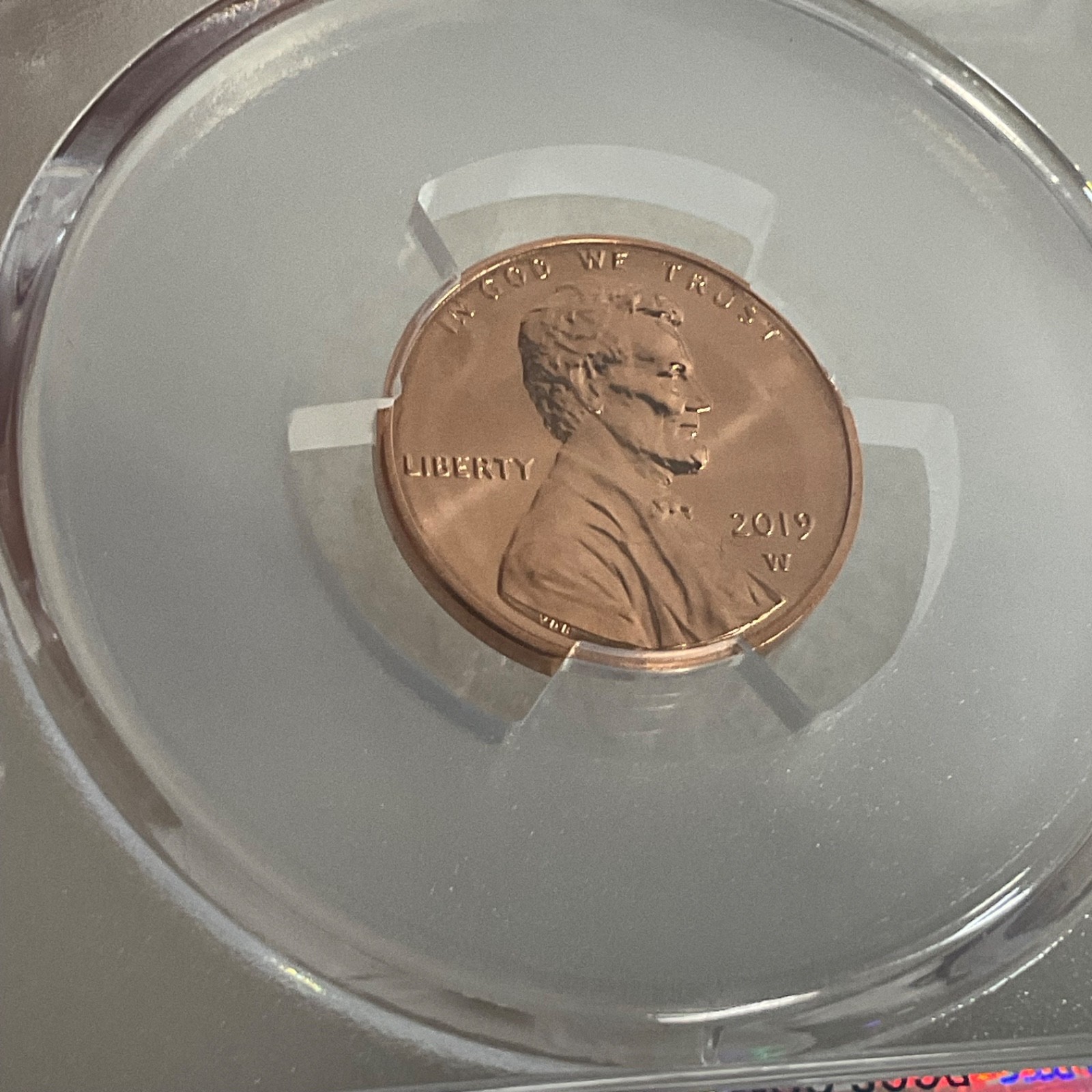 2019-W Lincoln Cent PCGS MS67RD Shield Gold Shield Cert#53505396 - Image 14