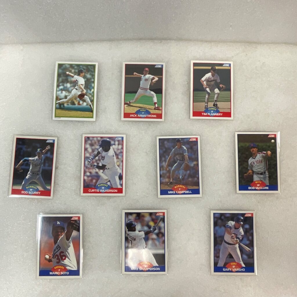 1986 Topps 1989 Score Baseball 10 Card Lot Guidry Dodgers Mariners - Image 1