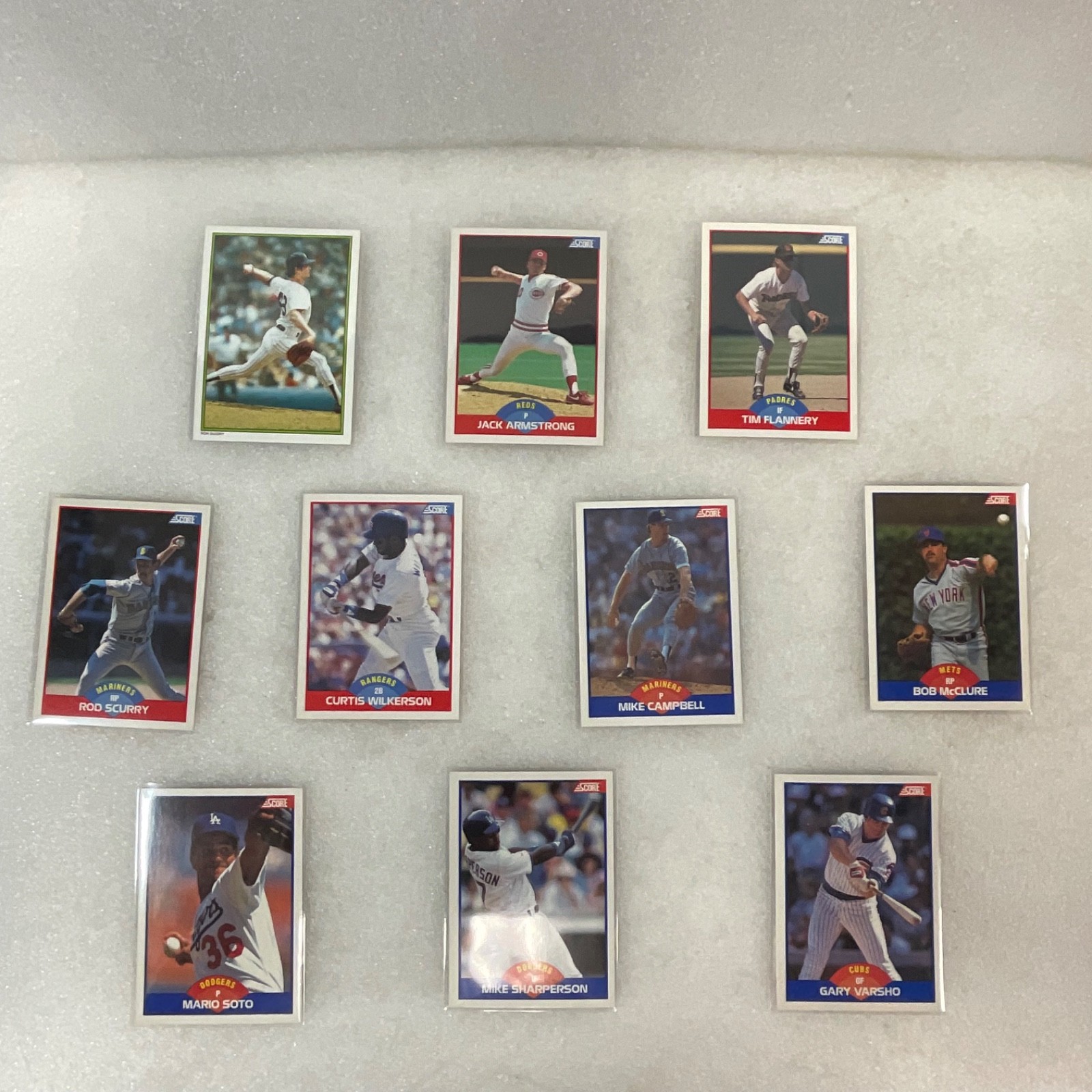 1986 Topps 1989 Score Baseball 10 Card Lot Guidry Dodgers Mariners - Image 1