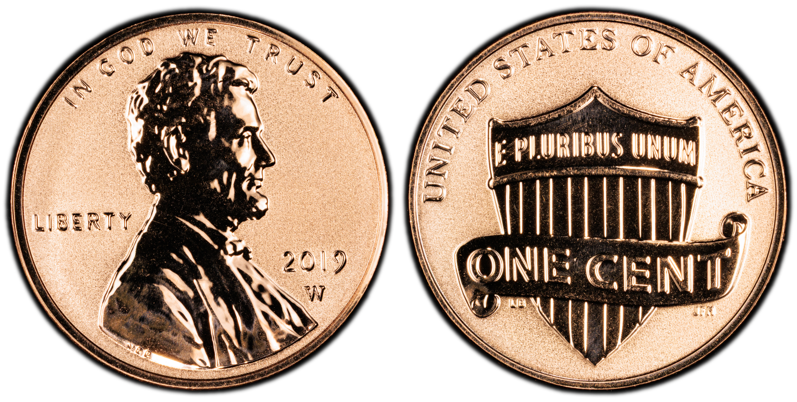 2019-W 1C Reverse Proof PCGS PR68 Lincoln Cent Cert#53505398 - Image 4