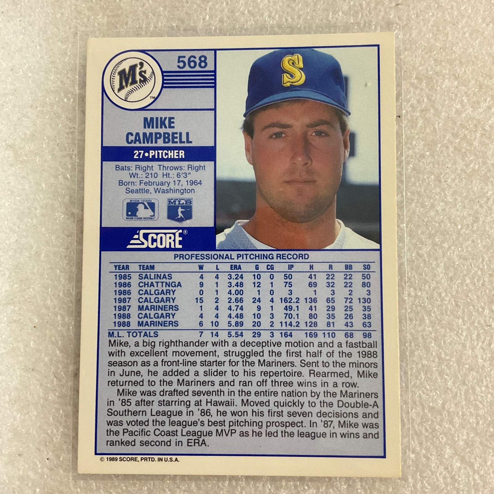1986 Topps 1989 Score Baseball 10 Card Lot Guidry Dodgers Mariners - Image 18