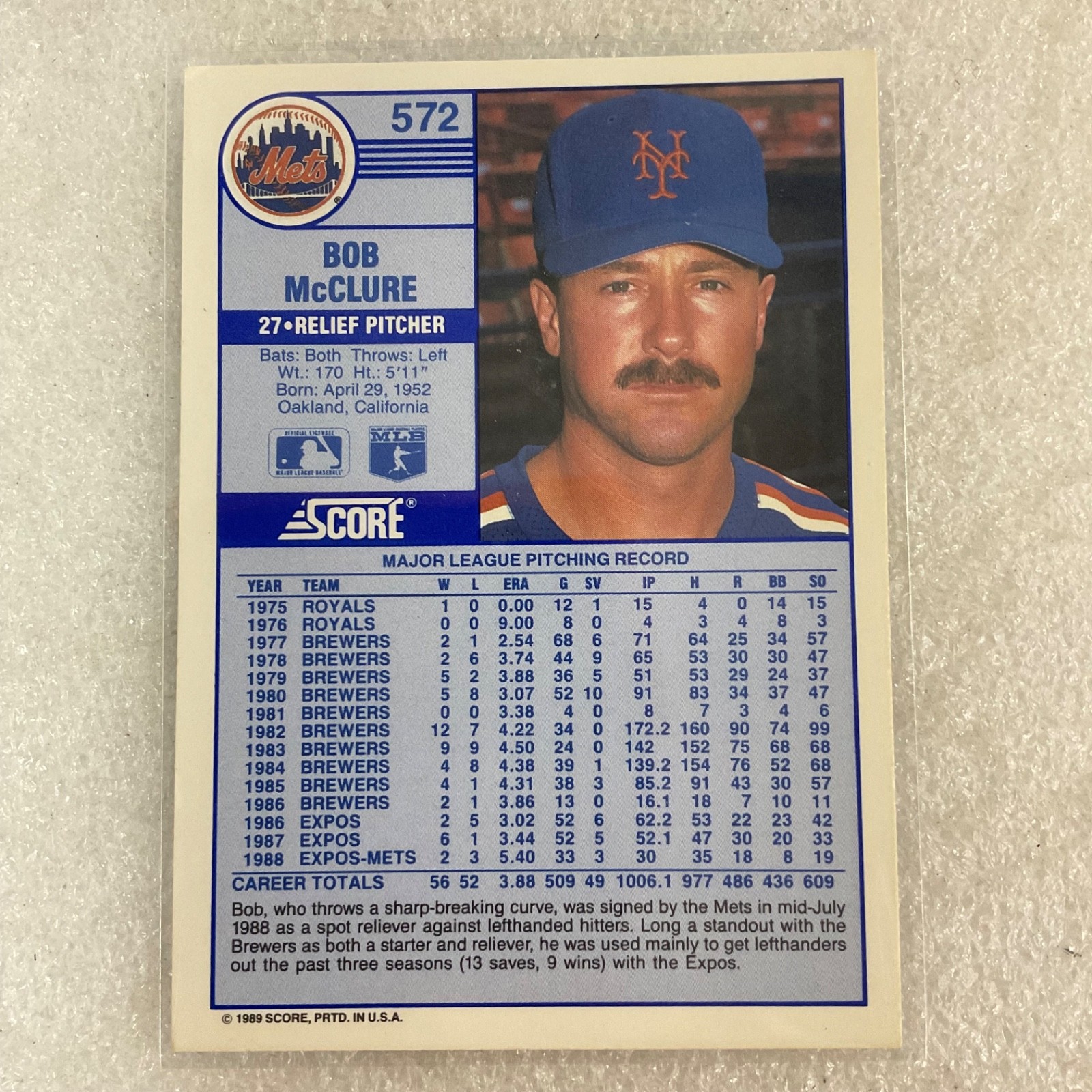 1986 Topps 1989 Score Baseball 10 Card Lot Guidry Dodgers Mariners - Image 19
