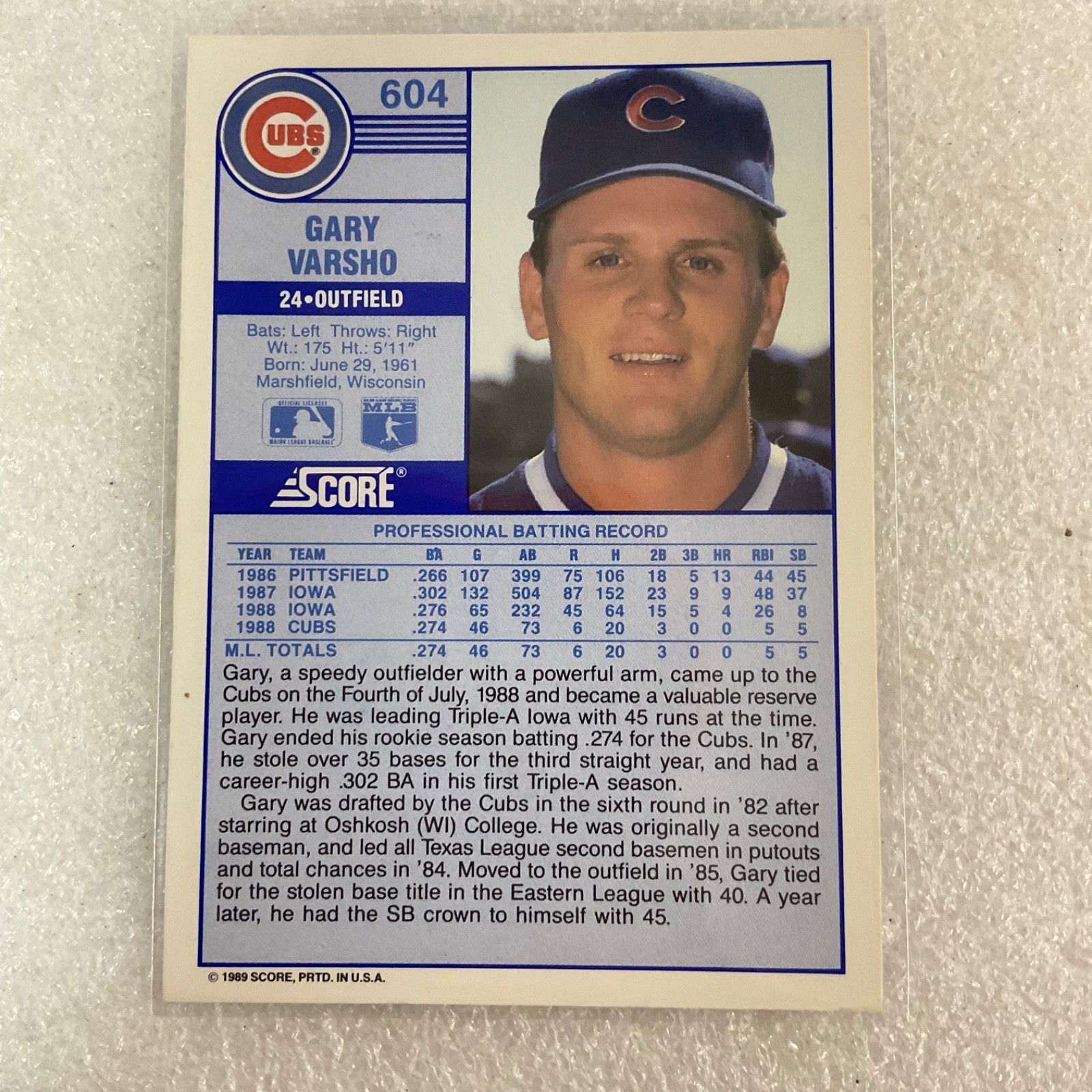 1986 Topps 1989 Score Baseball 10 Card Lot Guidry Dodgers Mariners - Image 22