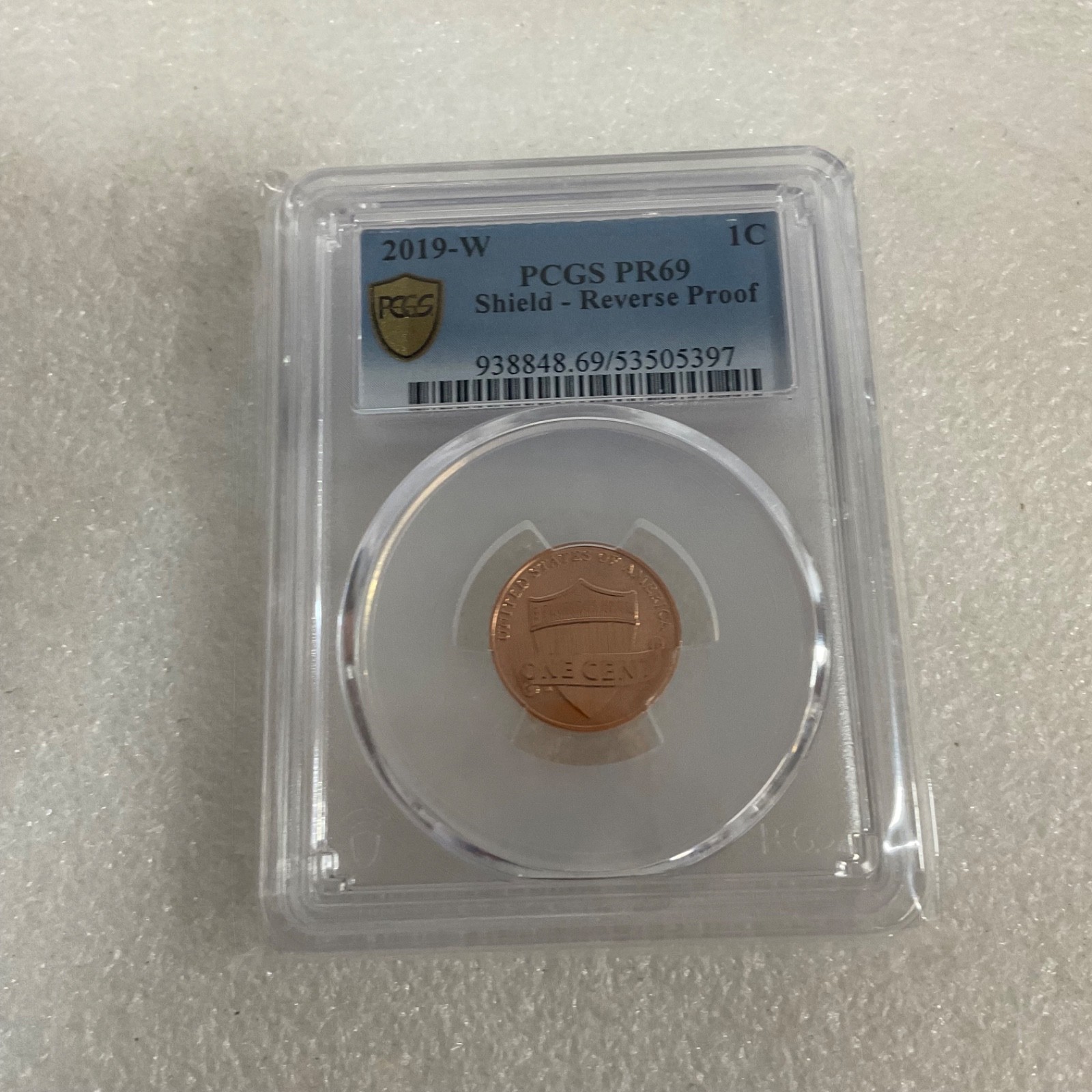 2019-W 1C Shield Reverse Proof PCGS PR69 Gold Shield Cert#53505397 - Image 24