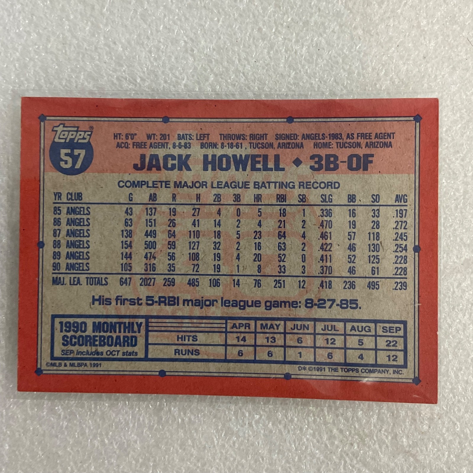 1989-1991 Baseball 10 Card Lot Yount Harwell Topps Donruss Pacific - Image 16